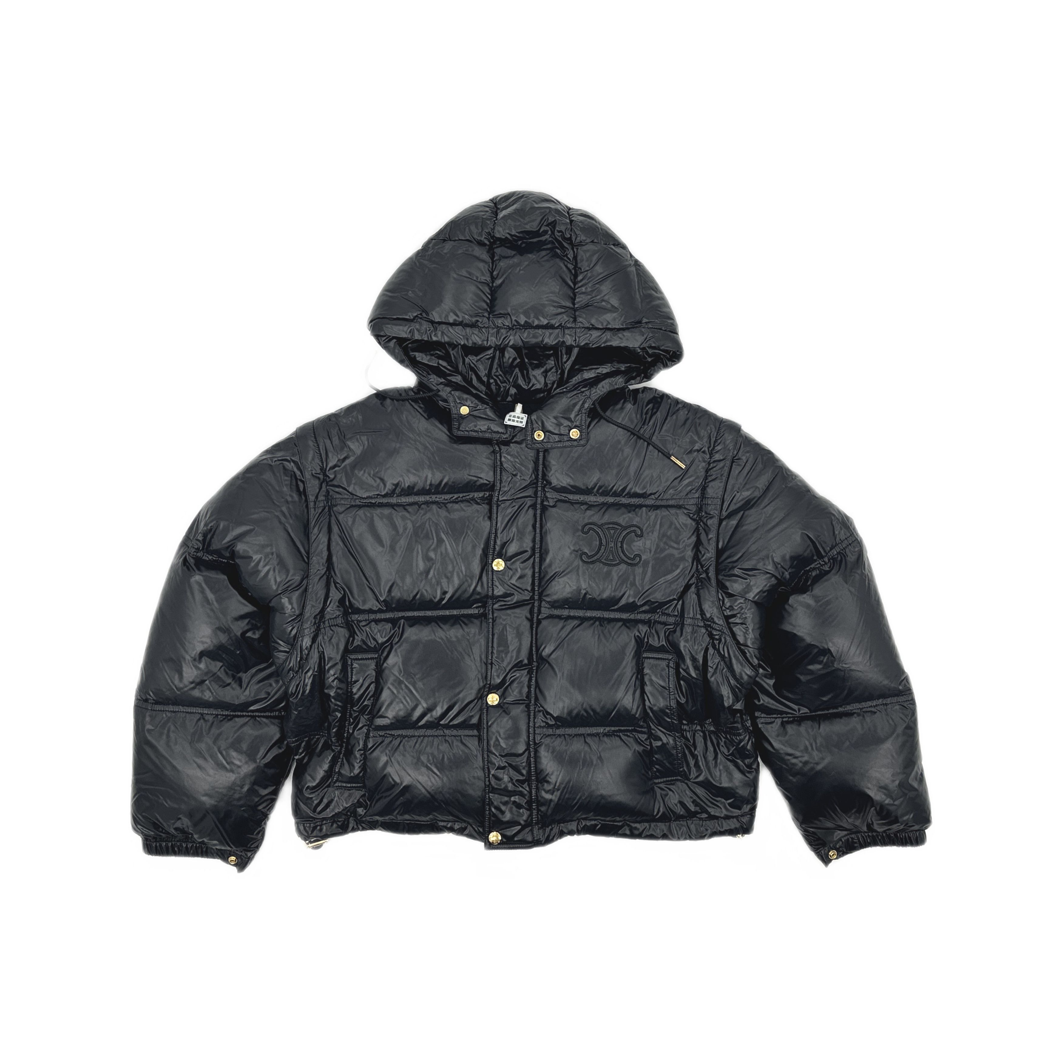 Celine Celine Triomphe Hooded Down Jacket Size 38 Size S / US 4 / IT 40 - 1 Thumbnail