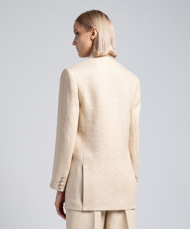 Valentino o1y0226 Blazer in Beige Size S / US 4 / IT 40 - 3 Thumbnail