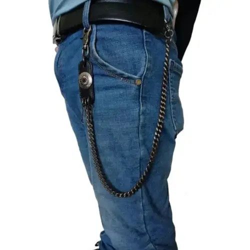 Other Leather Skull Metal Casual Wild Chain For Pant Size ONE SIZE - 1 Thumbnail