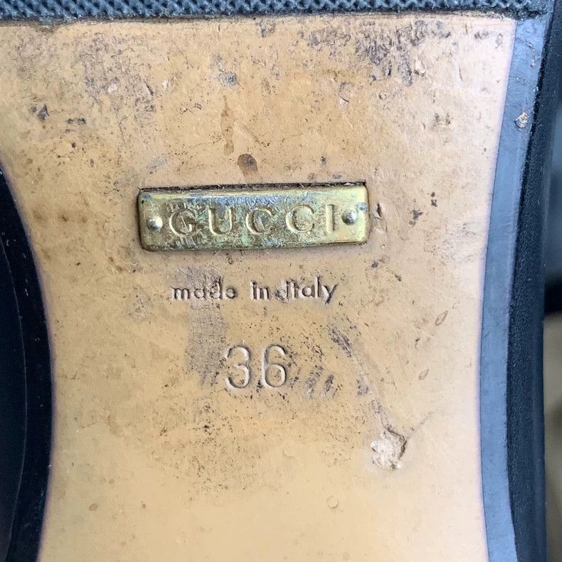 Gucci Gucci Size 36 Size 36 black double G red and green webbing Size US 5 / EU 37 - 8 Thumbnail