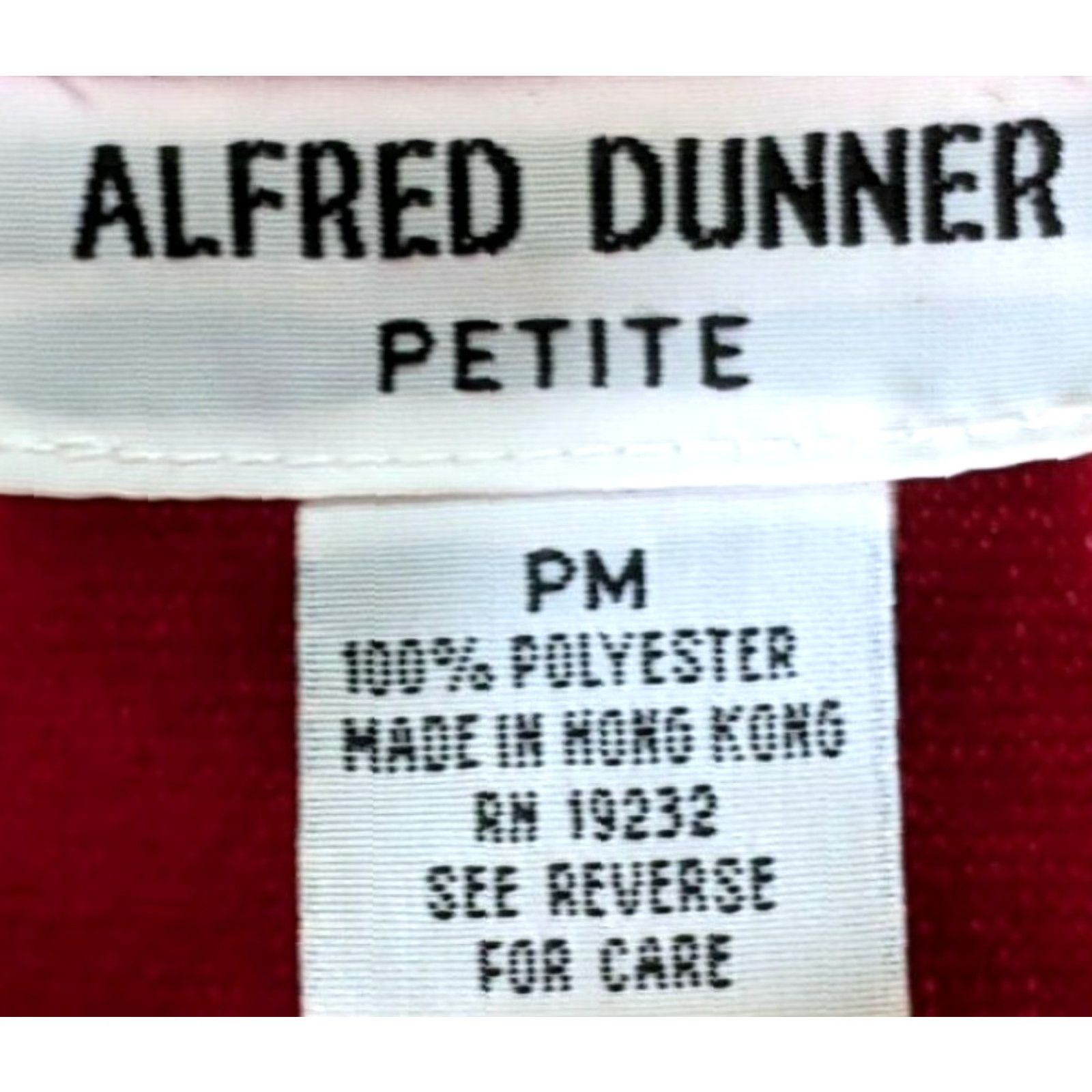 Vintage Alfred Dunner Petite Red Fleece Floral Size PM Womens Zipper Sweater Jacket A21 Size M / US 6-8 / IT 42-44 - 5 Thumbnail
