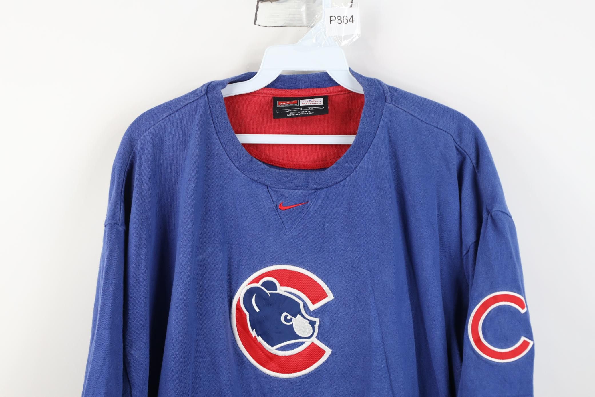 Nike Vintage Nike Swoosh Chicago Cubs Baseball T-Shirt Blue Size US XL / EU 56 / 4 - 2 Thumbnail