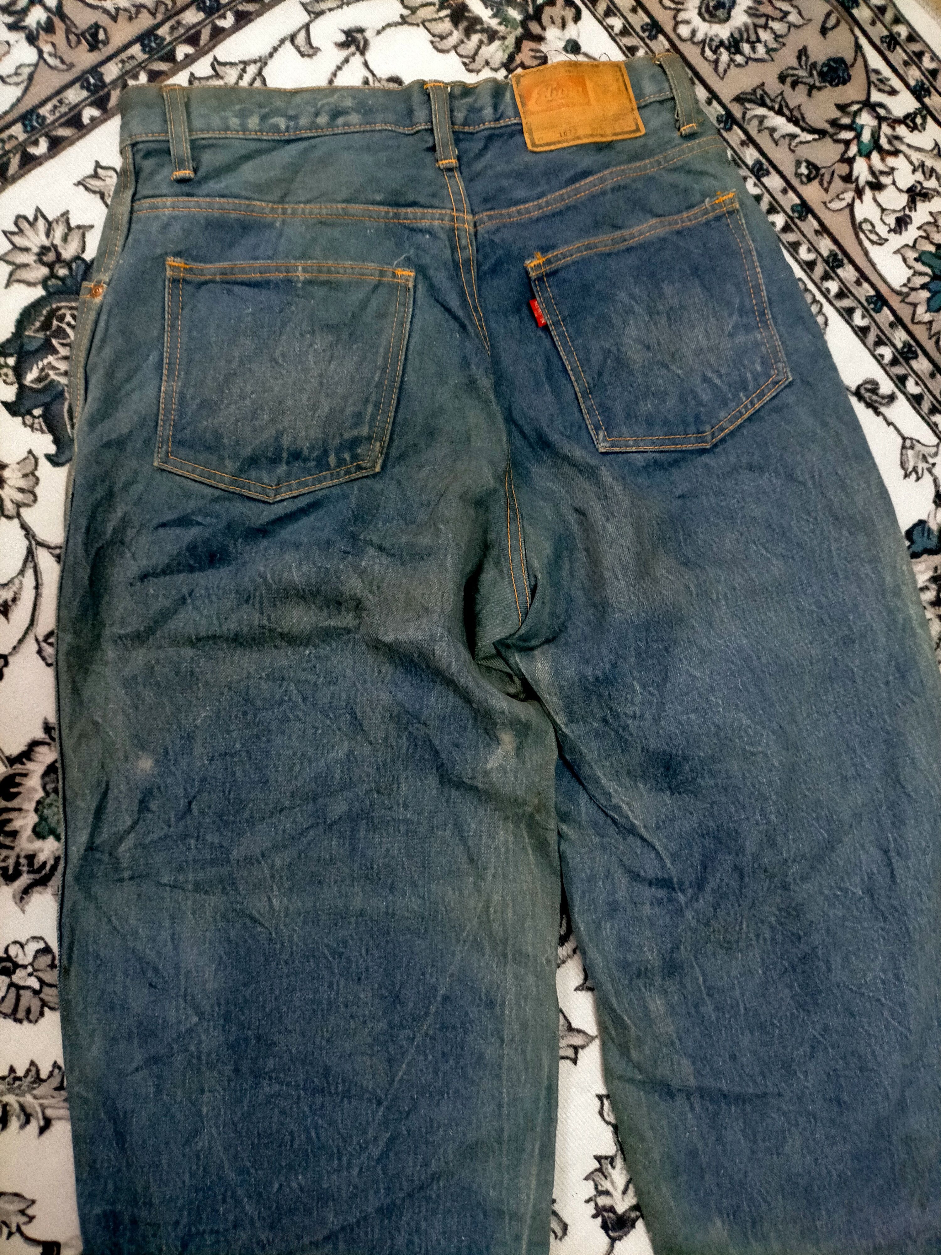 Edwin × Vintage 🔥Vintage 🔥Rare Edwin 1072 Baggy Wash Faded Jeans 80s Size US 29 - 4 Thumbnail