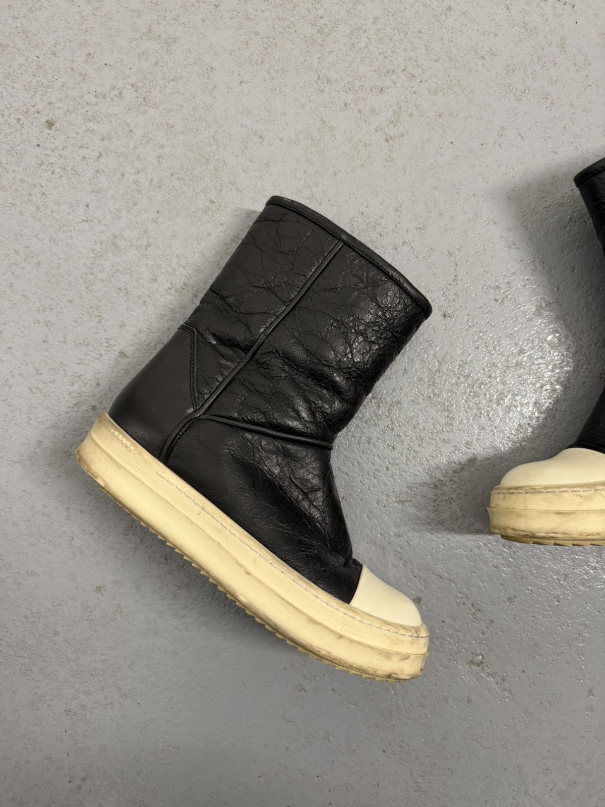 Rick Owens Rick Owens Shearling High Ramones Sneakers Size US 6 / IT 36 - 3 Thumbnail