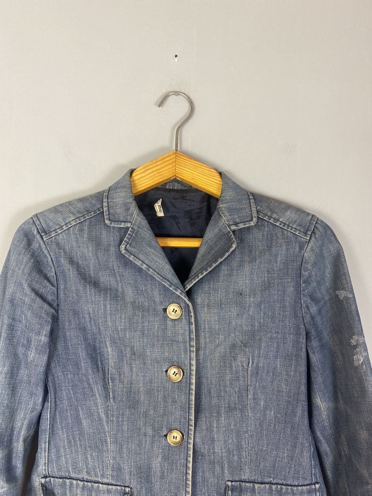Miu Miu Vintage miu miu jeans blazer Size S / US 4 / IT 40 - 2 Thumbnail