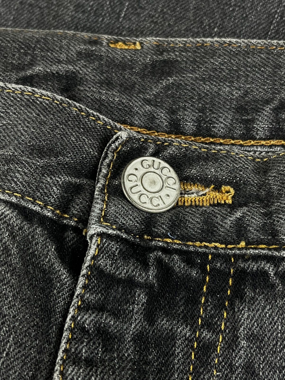 Gucci Gucci Tom Ford Vintage Gray Raw Hem Bootcut Denim Jeans Size US 36 / EU 52 - 5 Thumbnail