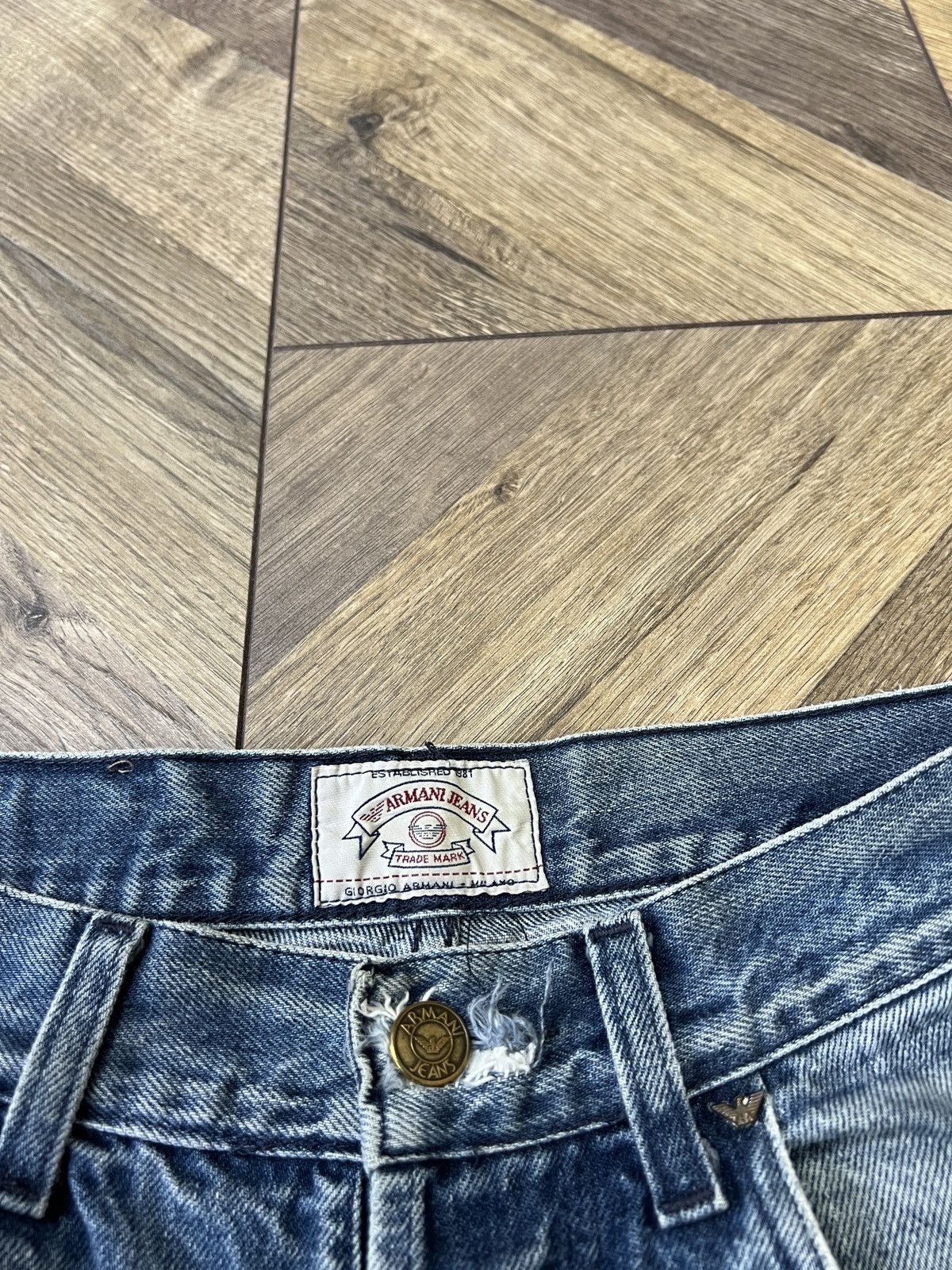 Armani × Emporio Armani × Vintage Vintage Armani Denim Blue Streetwear Jeans Size US 30 / EU 46 - 9 Thumbnail