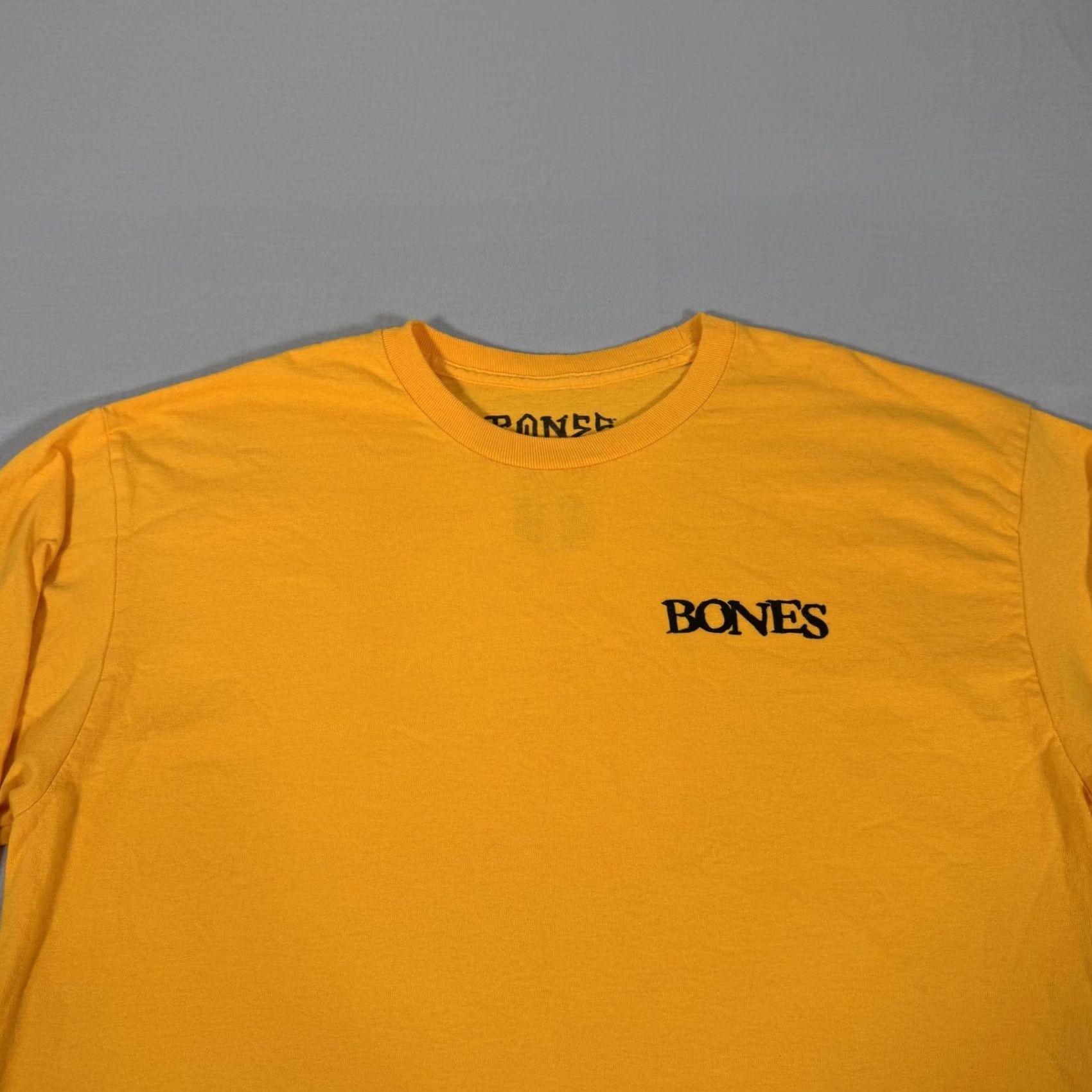 Bones BONES Shirt Large Mens Yellow Skull Graphic Long Sleeve Tee Size US L / EU 52-54 / 3 - 2 Thumbnail