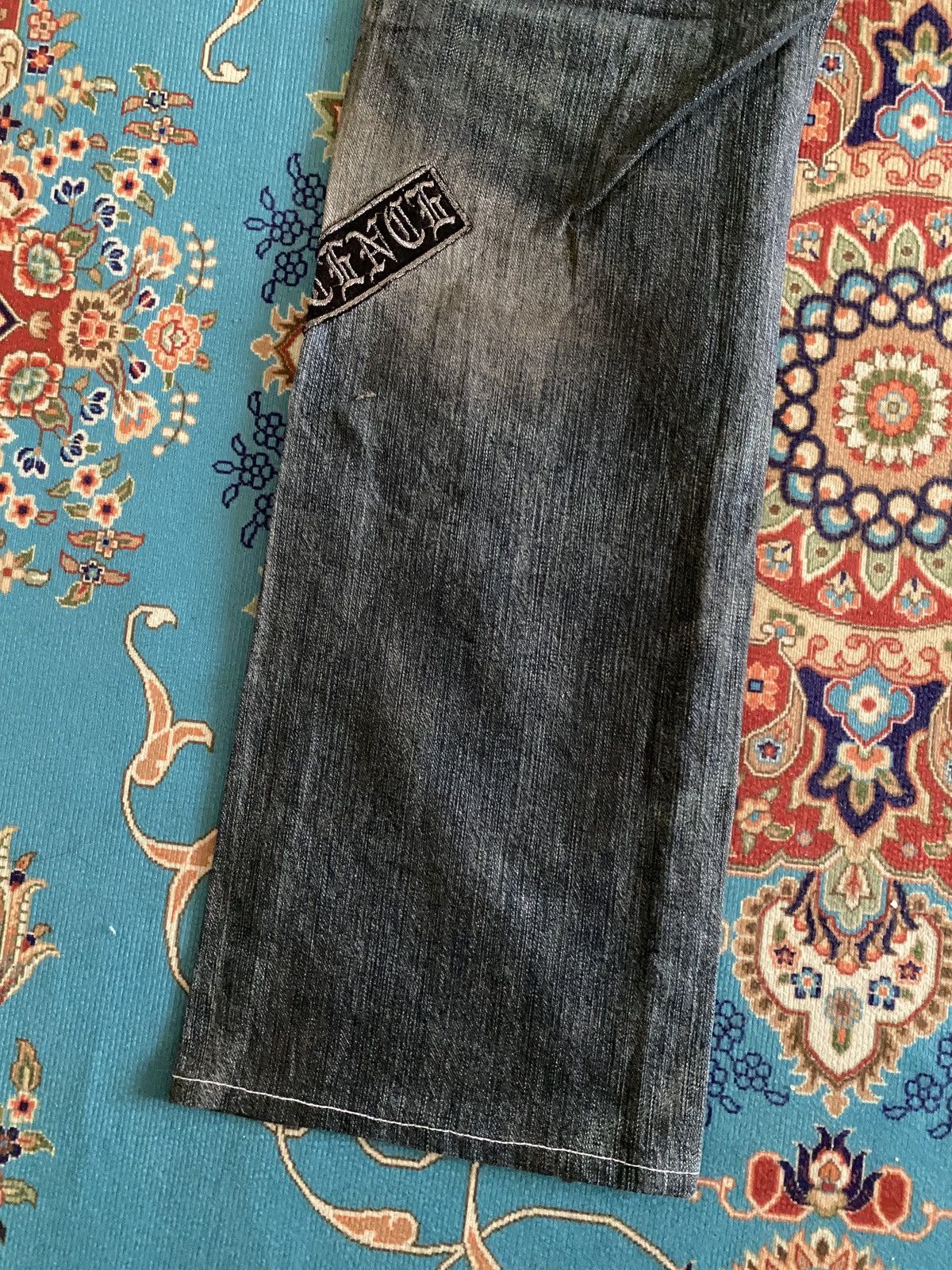 In The Attic In The Attic Japan Sublimation Patchwork Punk Denim Size US 31 - 10 Thumbnail