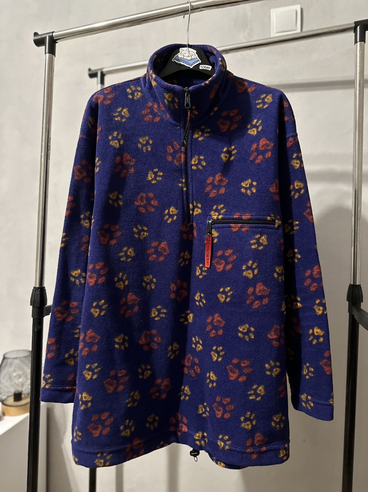 Jack Wolfskin Vintage Y2K Jack Wolfskin Monogram Fleece Size US M / EU 48-50 / 2 - 1 Thumbnail