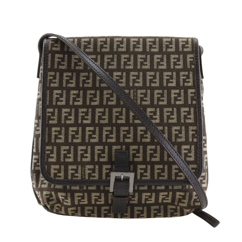 Fendi Fendi Fendi Zucchino Nylon Canvas Shoulder Bag Textile Crossbody Bag DUTY FREE for USA Size ONE SIZE - 1 Thumbnail
