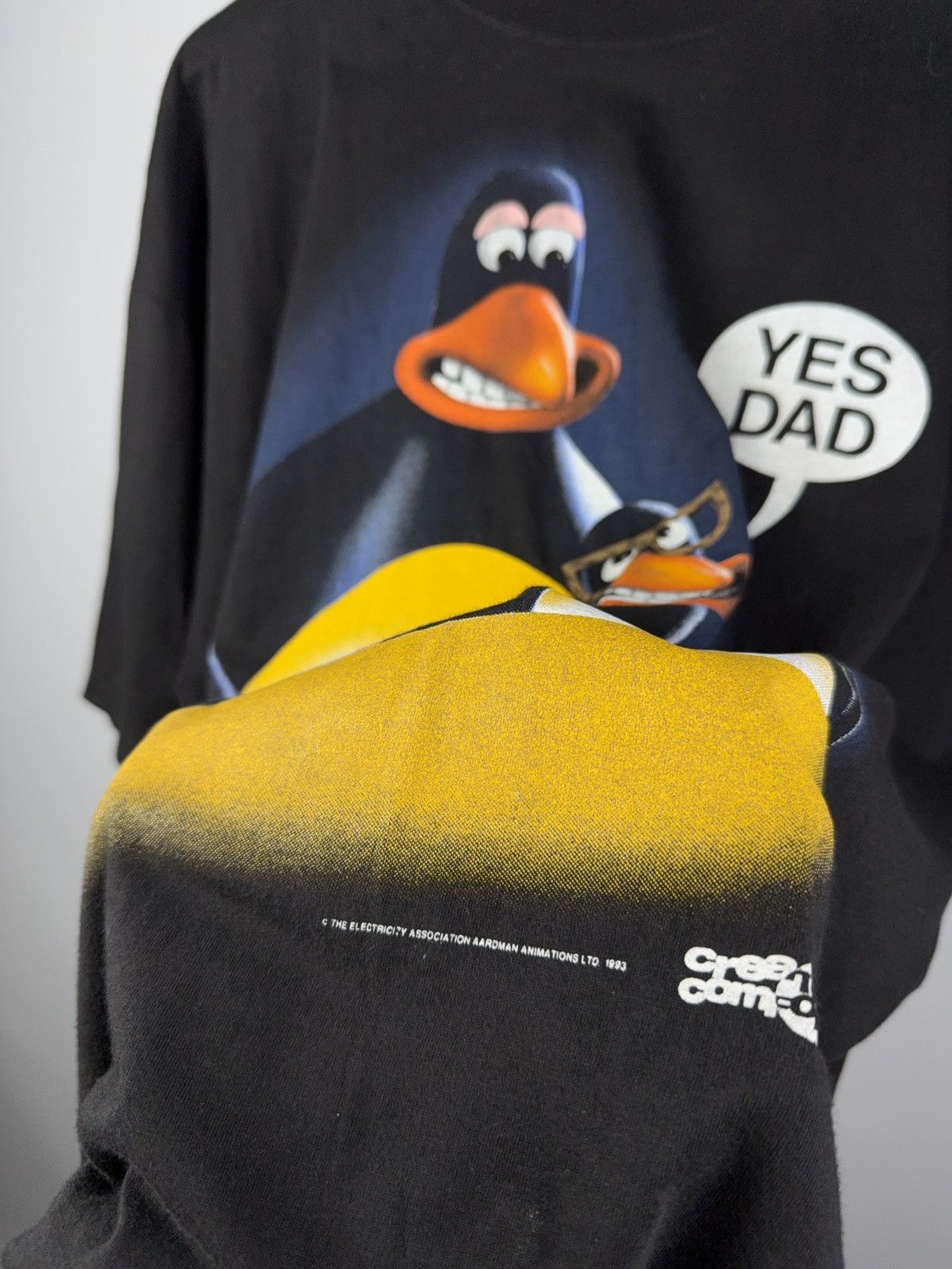 Cartoon Network × Vintage Vintage 1993 Aardman “Yes Dad” Tee Wallace & Gromit Style Size US XL / EU 56 / 4 - 4 Thumbnail