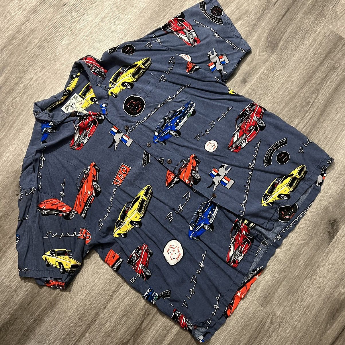 Big Dogs × Vintage Vintage Big Dogs Hot Rod Button Up Size US XL / EU 56 / 4 - 1 Thumbnail