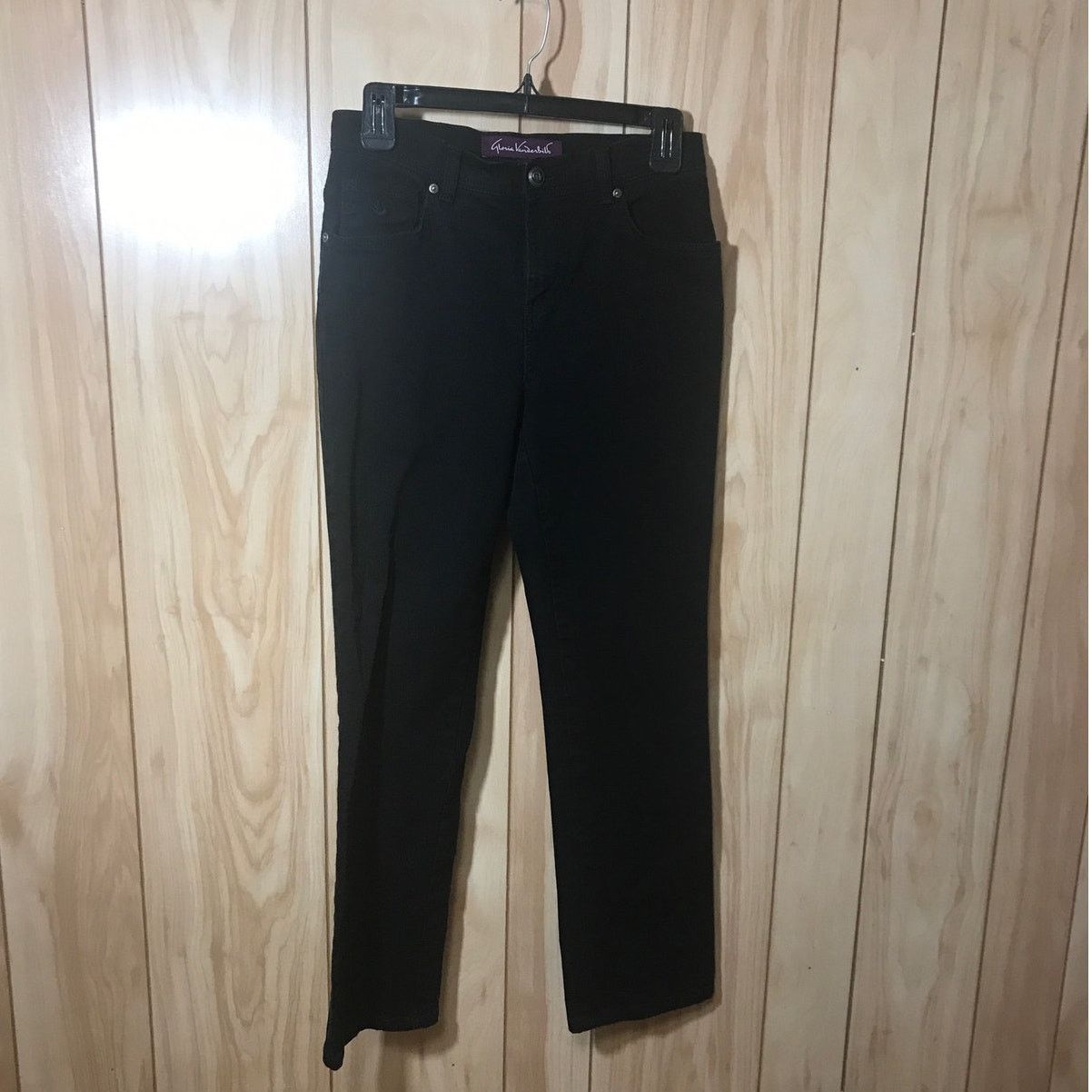 Gloria Vanderbilt Gloria Vanderbilt Amanda Black Denim Jean 4P Size 28" / US 6 / IT 42 - 1 Thumbnail