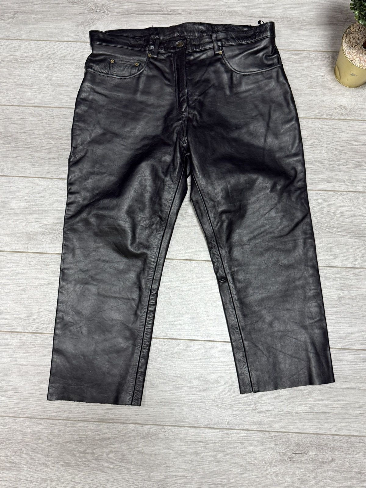Belstaff Belstaff leather biker pants 37 waist size Size US 37 - 6 Thumbnail