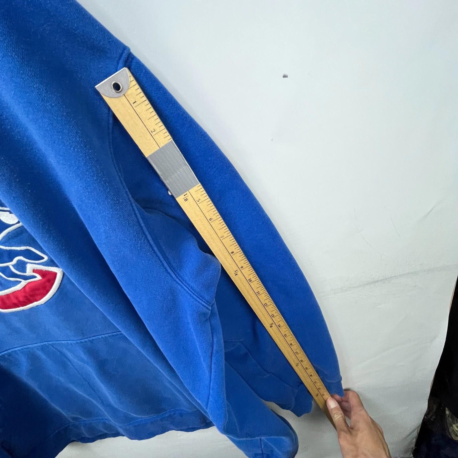 Nike Vintage Nike Middle Swoosh Chicago Cubs Hoodie 2XL Size ONE SIZE - 12 Thumbnail