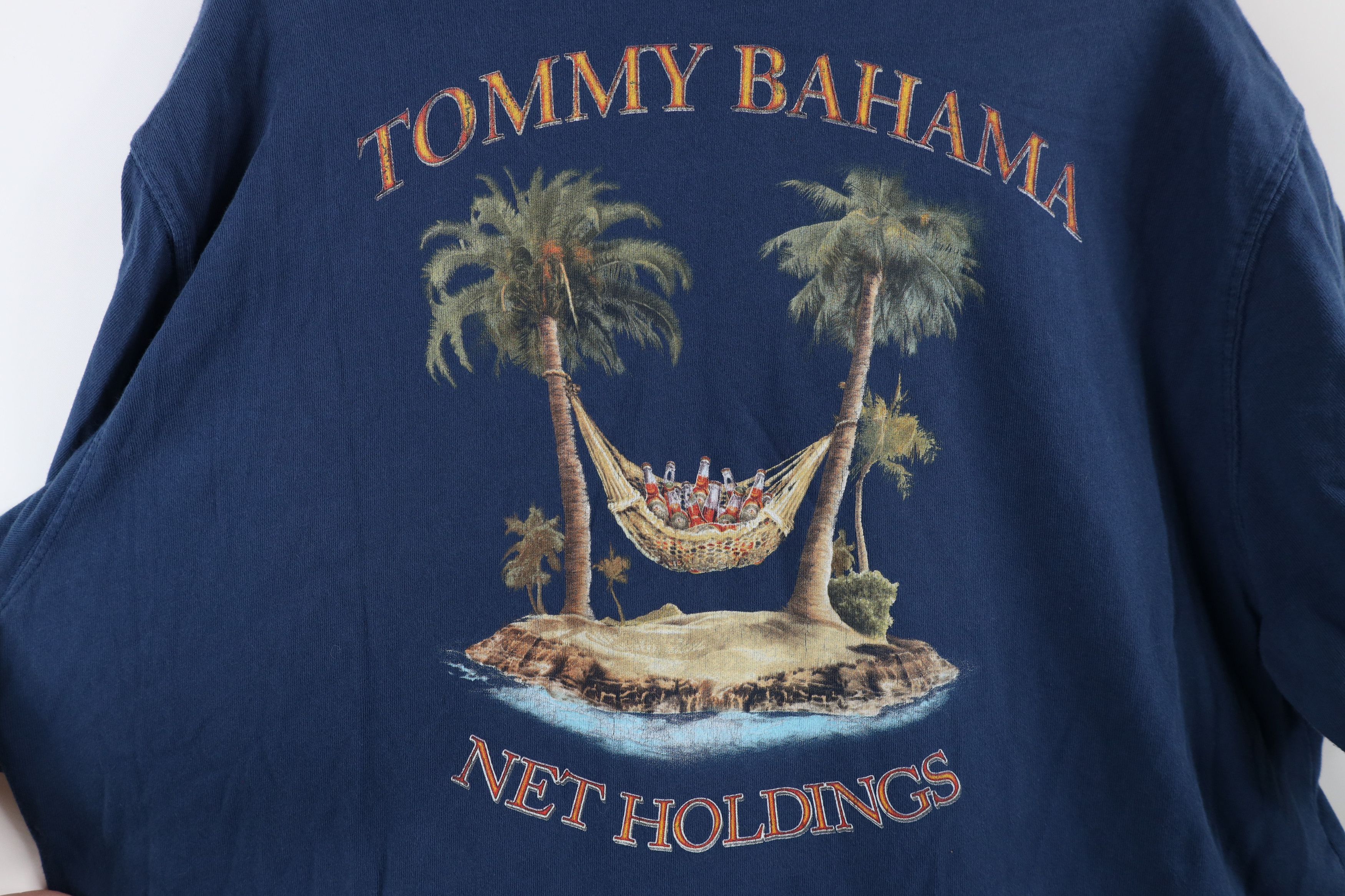 Tommy Bahama × Vintage Vintage Tommy Bahama Relax Out Net Holdings Hammock T-Shirt Size US L / EU 52-54 / 3 - 6 Thumbnail