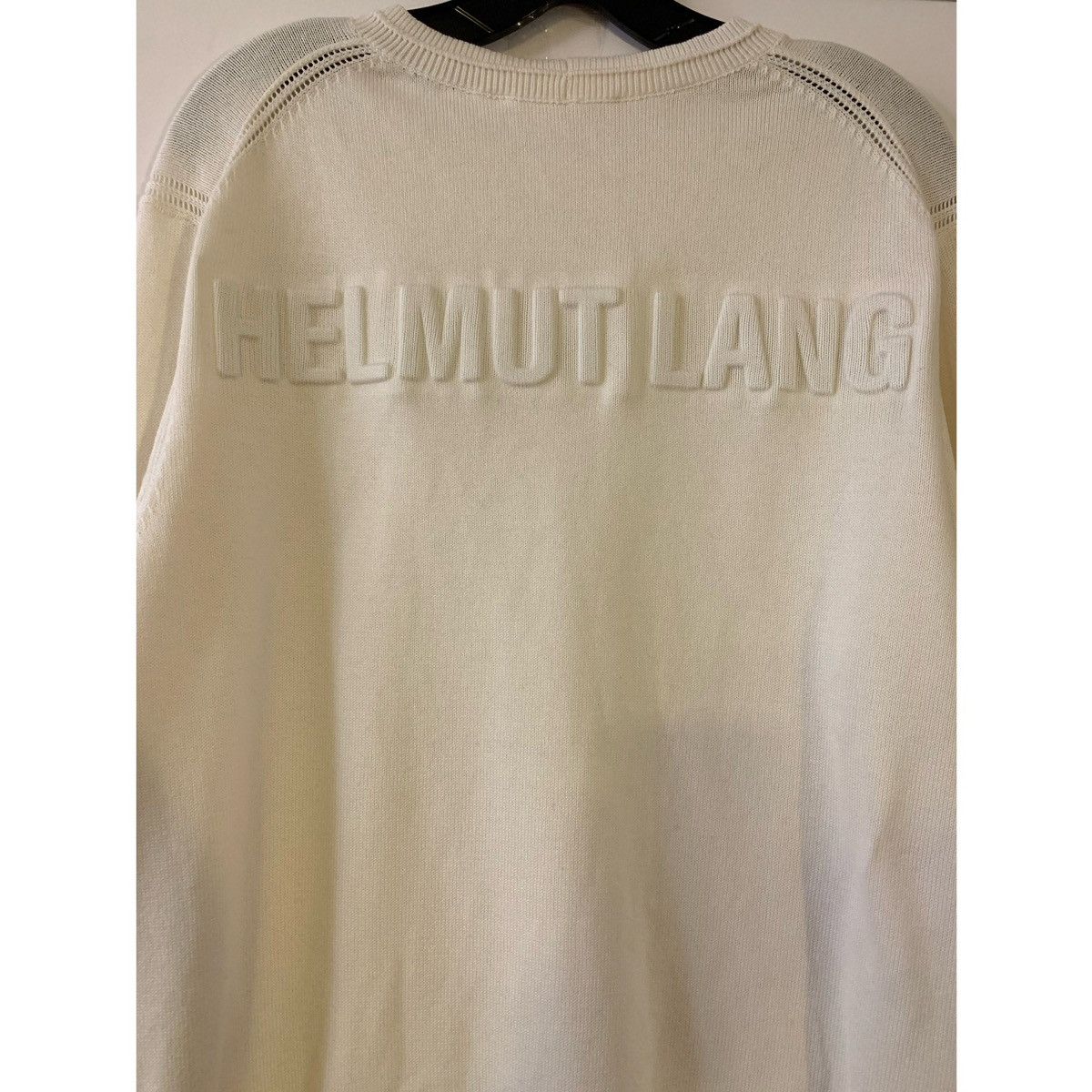 Helmut Lang HELMUT LANG LOGO CREW KNIT Size US L / EU 52-54 / 3 - 15 Thumbnail