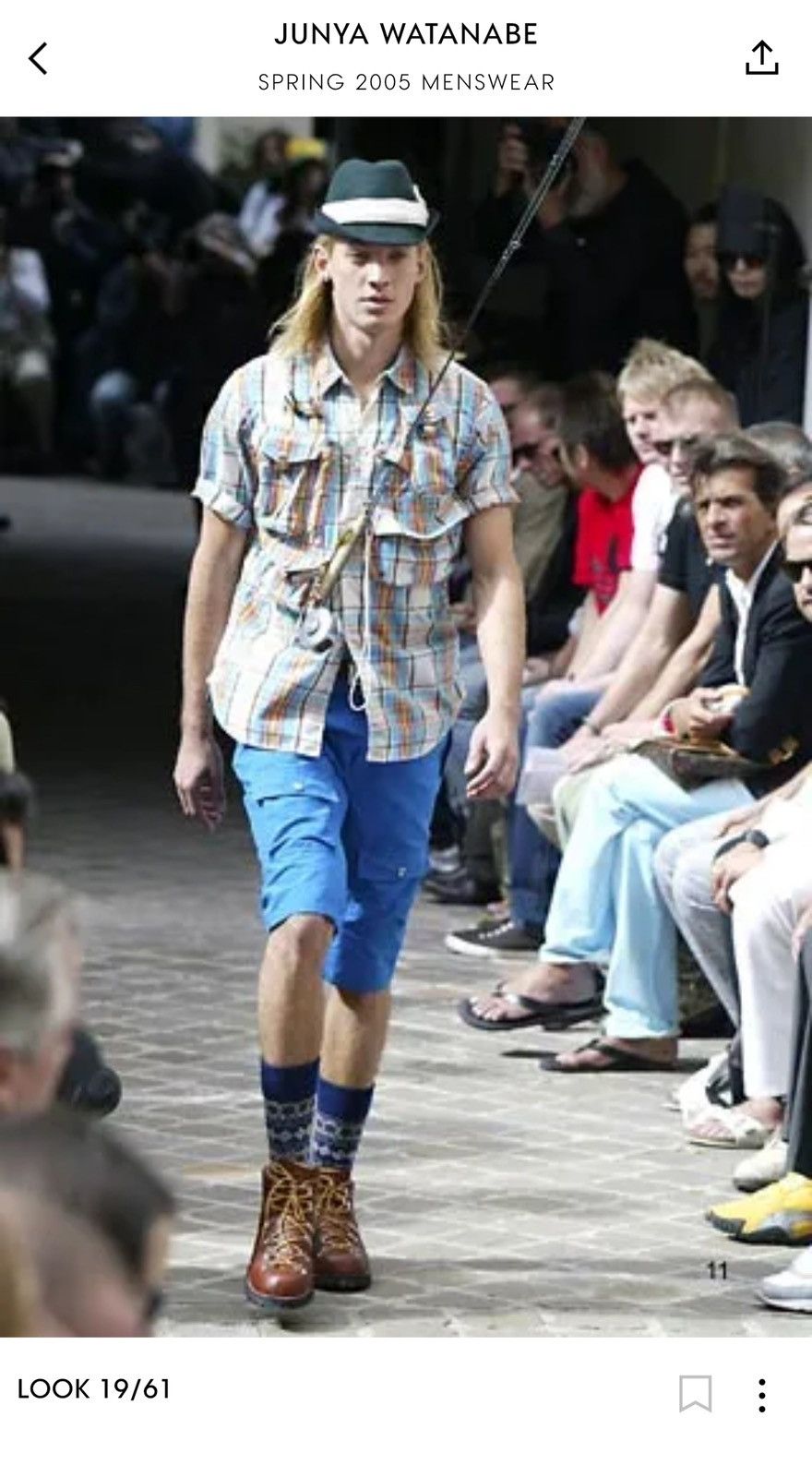 Junya Watanabe AW04 Runway Look 19 Nylon Tapered Cargo Shorts Size US 30 / EU 46 - 5 Thumbnail