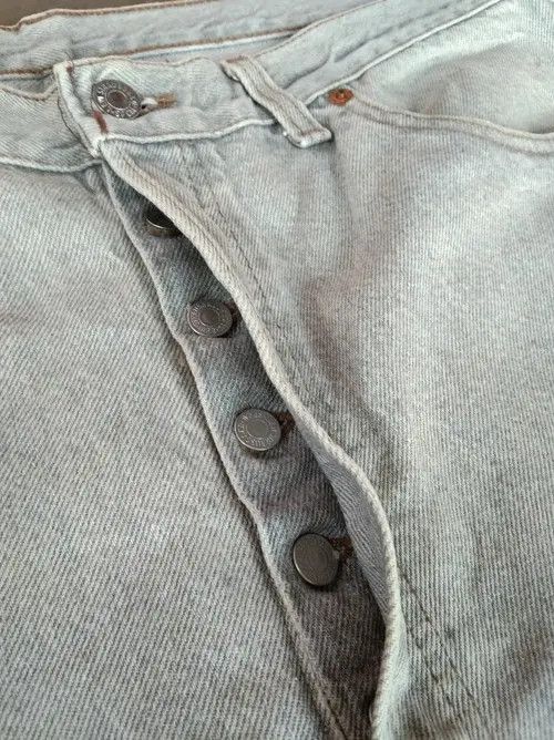 Levi's × Vintage 90s Vintage Levis 501 Made In USA Straight Leg Jeans 36x28 Size US 36 / EU 52 - 6 Thumbnail