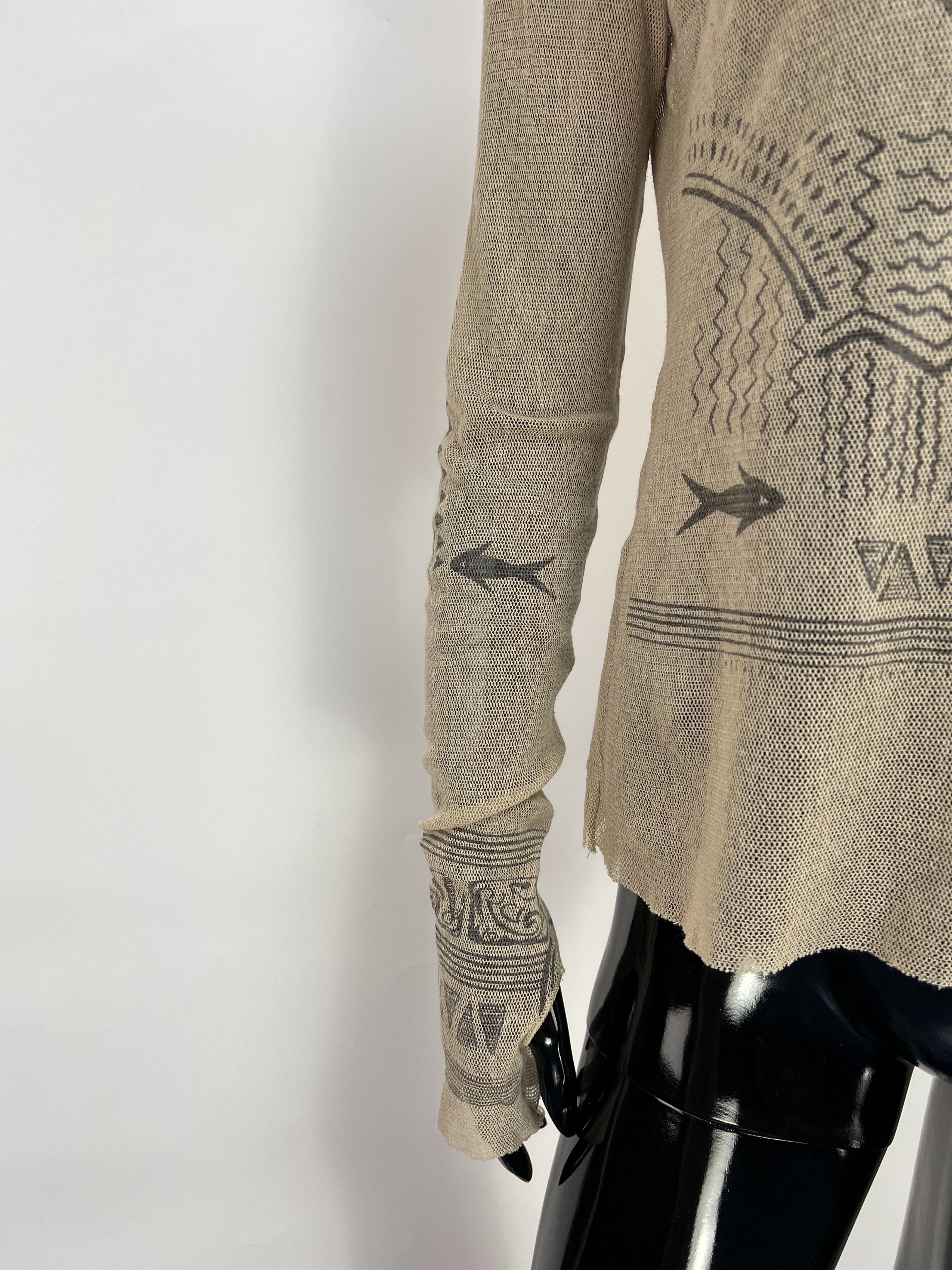 Cop Copine Cop Copine Rare Vtg Long Sleeve Mesh Top Blouse Y2K Size S / US 4 / IT 40 - 4 Thumbnail