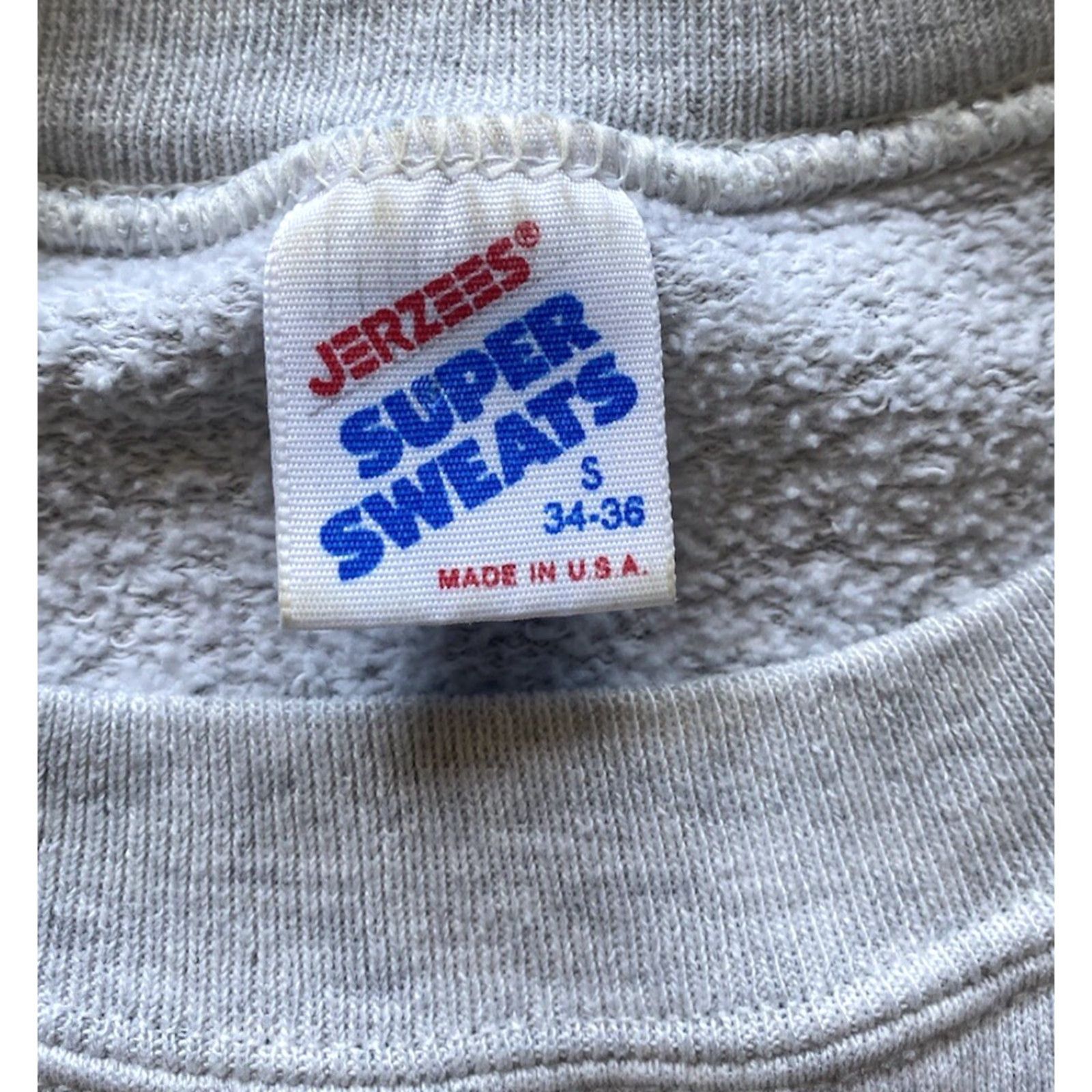 Jerzees VINTAGE Jerzees Soft Sweatshirt Mens S Made In USA University Of Texas Gray Sweatshirt Pullover Long Sleeve Sweatshirt Men Jerzees Super Sweats Size US S / EU 44-46 / 1 - 6 Thumbnail