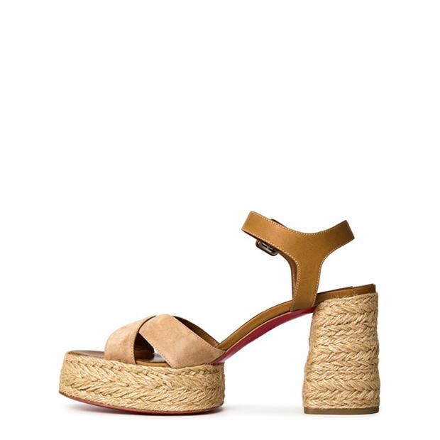 Christian Louboutin Calakala 85mm Wedges Size US 10 / IT 40 - 3 Thumbnail