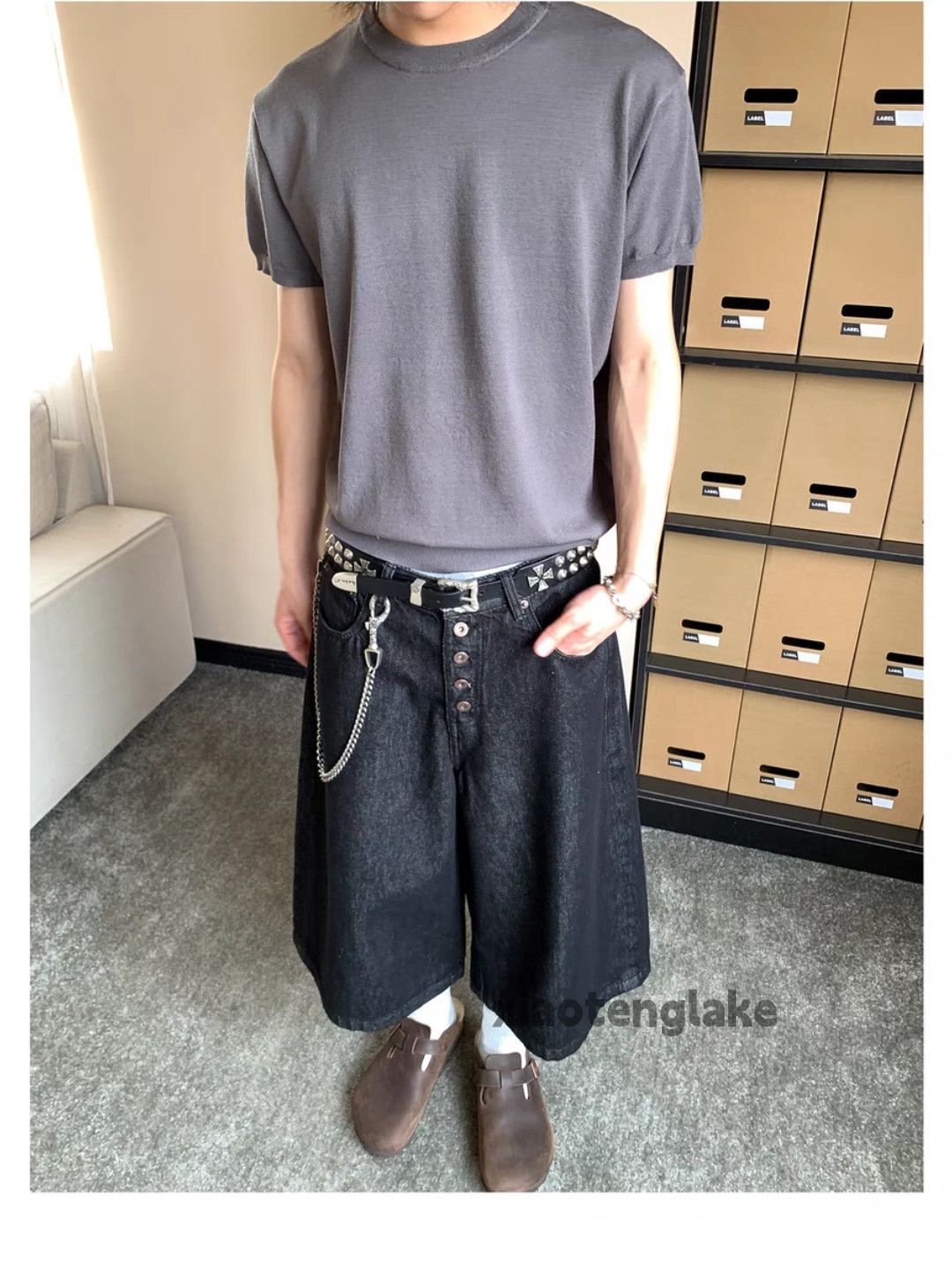 Designer × Jean × Vintage Utility skate hiphop carpenter cargo work baggy shorts Size US 33 - 5 Thumbnail