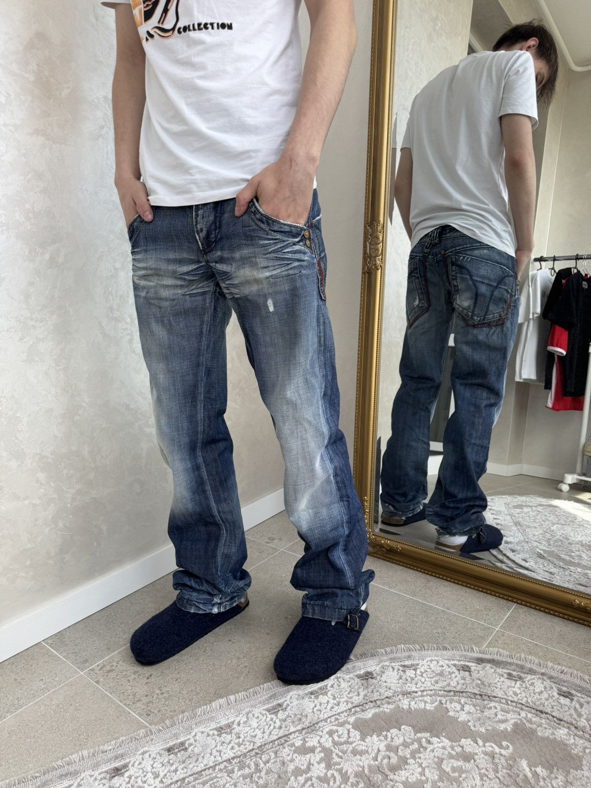 Miss Sixty Archive Miss Sixty Distressed Denim – Y2K Utility Style Size 29" - 2 Thumbnail