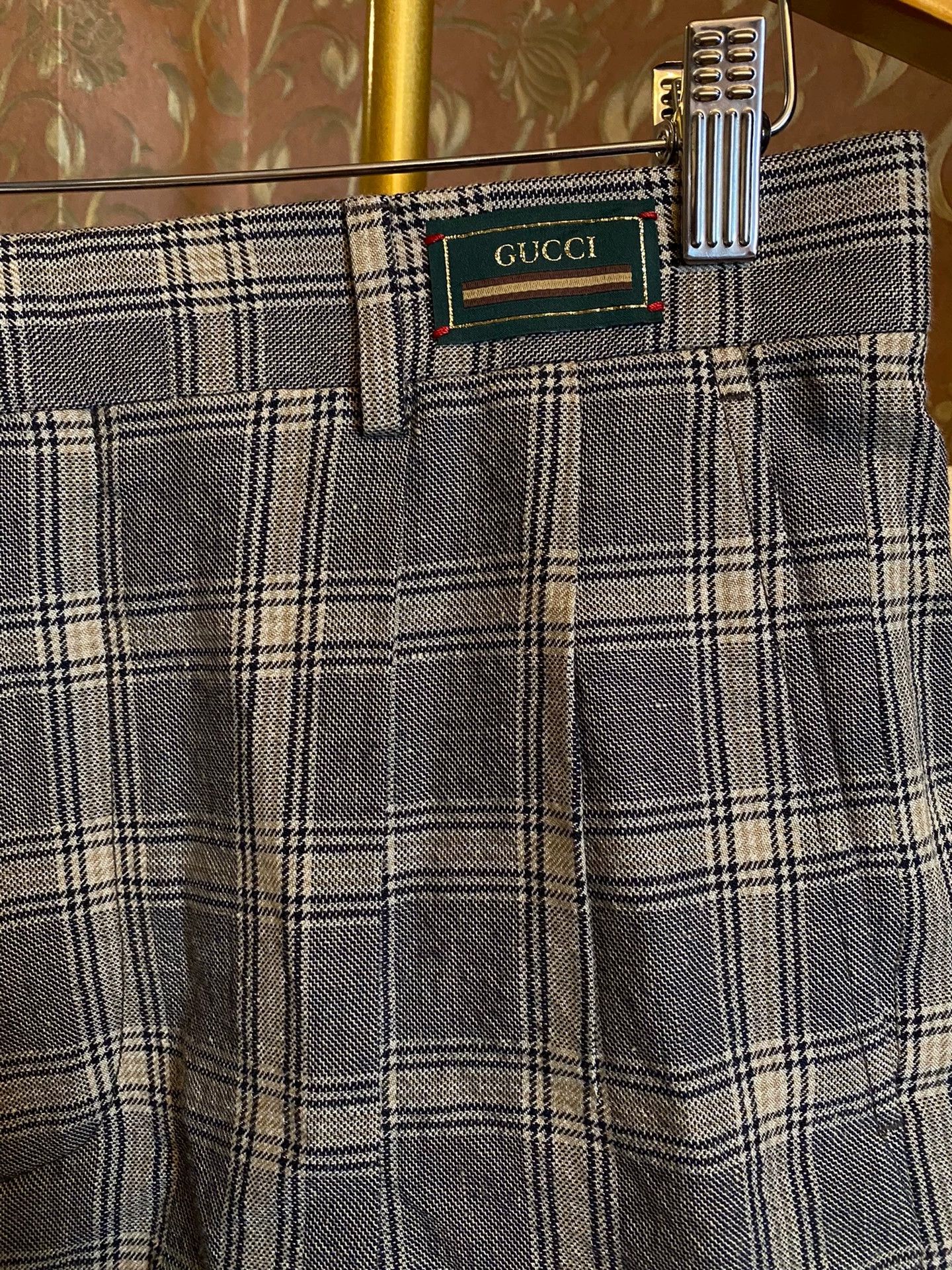 Gucci GUCCI 1921 Linen Wool Short Old Money Green Label Size US 34 / EU 50 - 2 Thumbnail