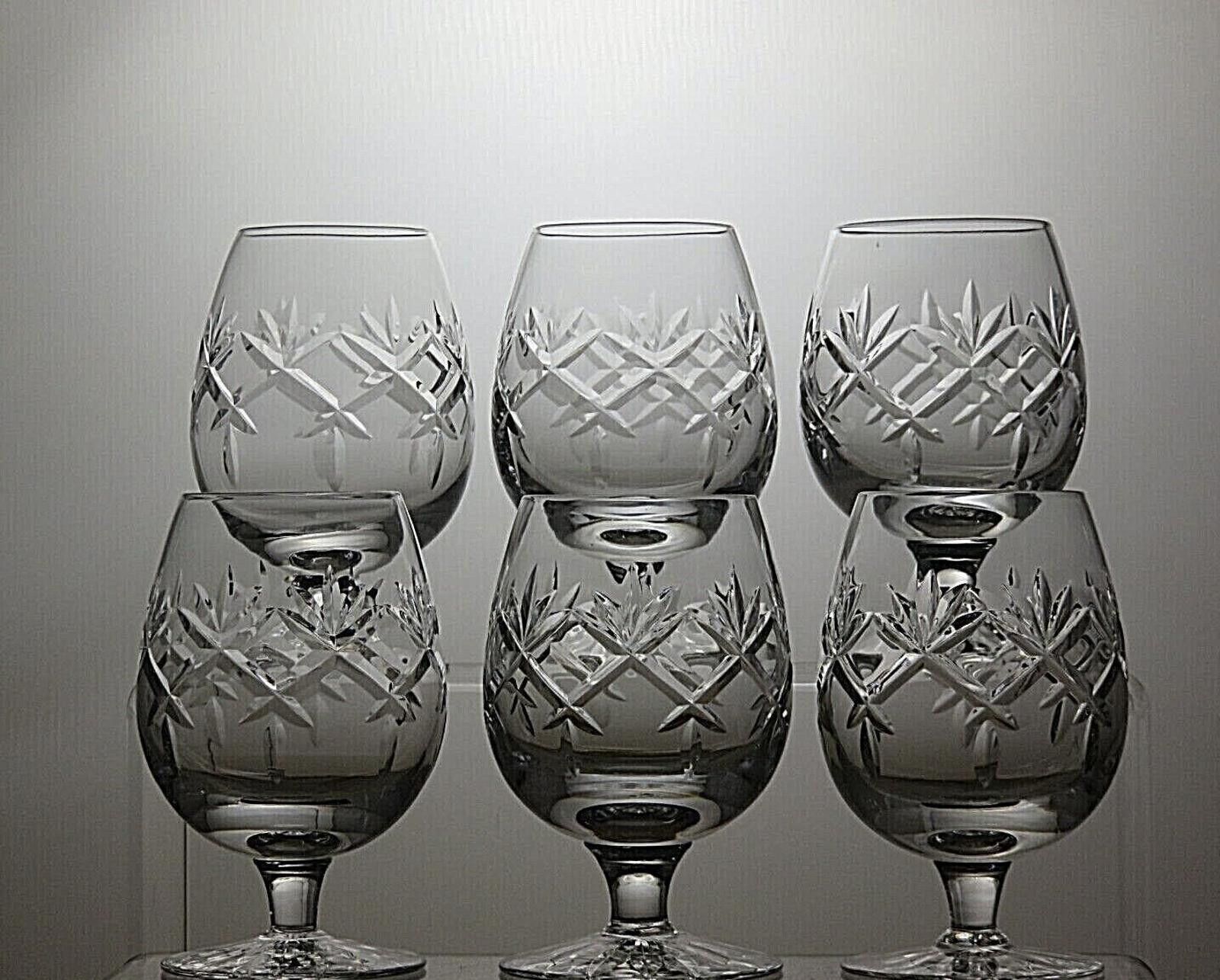 Other 6 x Webb Corbett Crystal Prince Charles Cut Brandy Glasses Size ONE SIZE - 2 Thumbnail