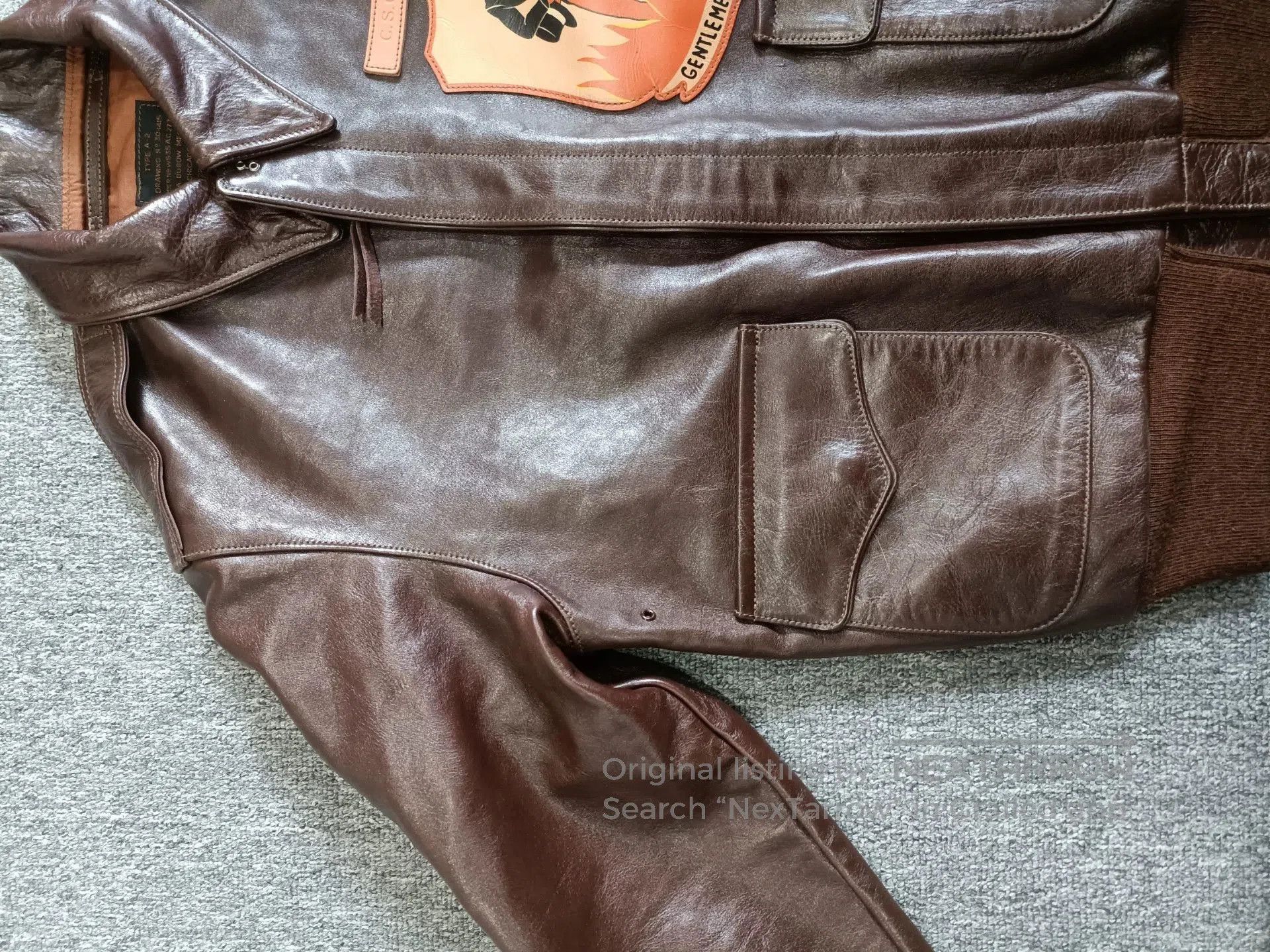 TOYS McCOY McCoy A2 Hell Gentleman Leather Jacket. Size US S / EU 44-46 / 1 - 4 Thumbnail