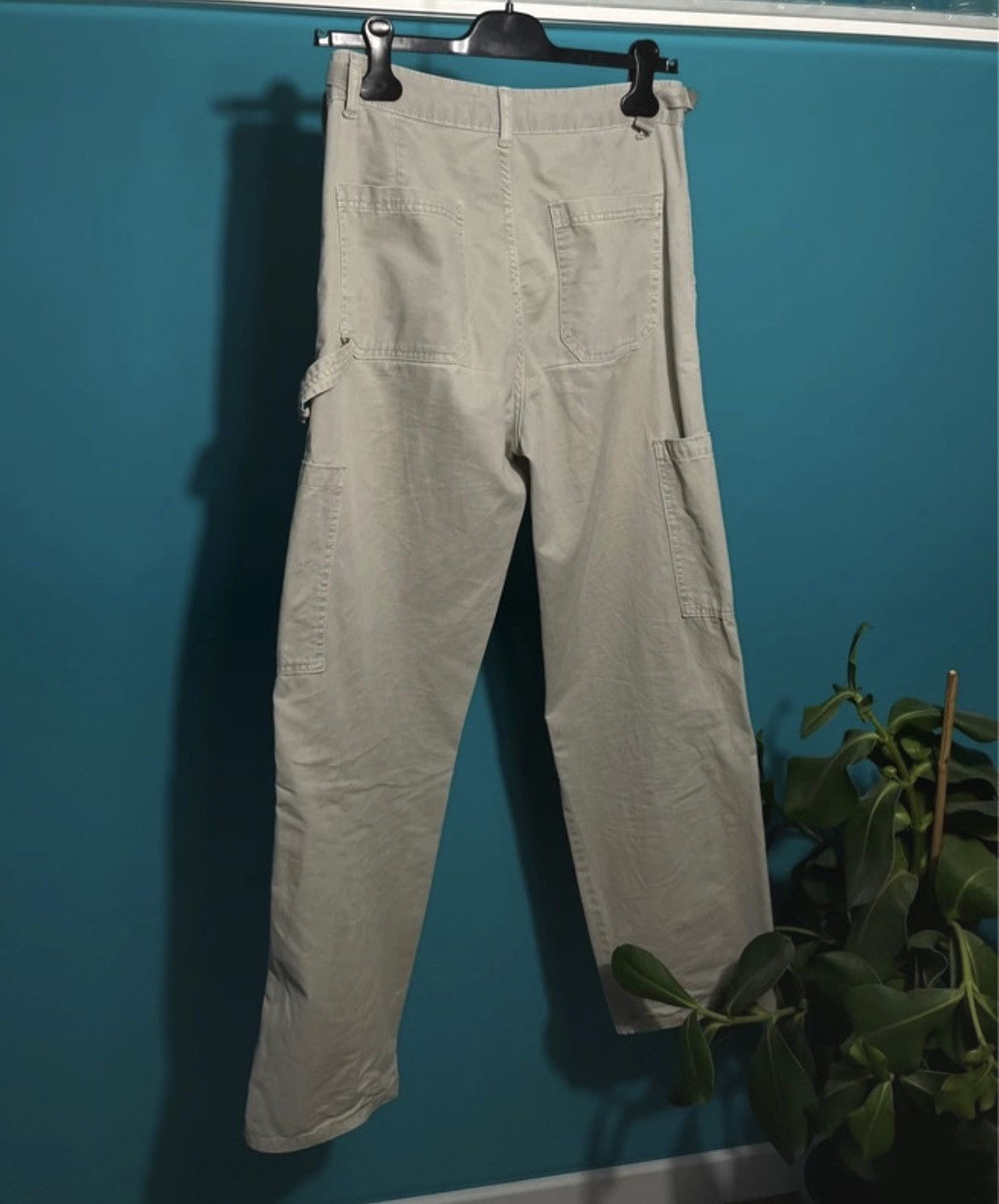 Pull & Bear Grey cargo model pants with medium waist Size 26" / US 2 / IT 38 - 2 Thumbnail