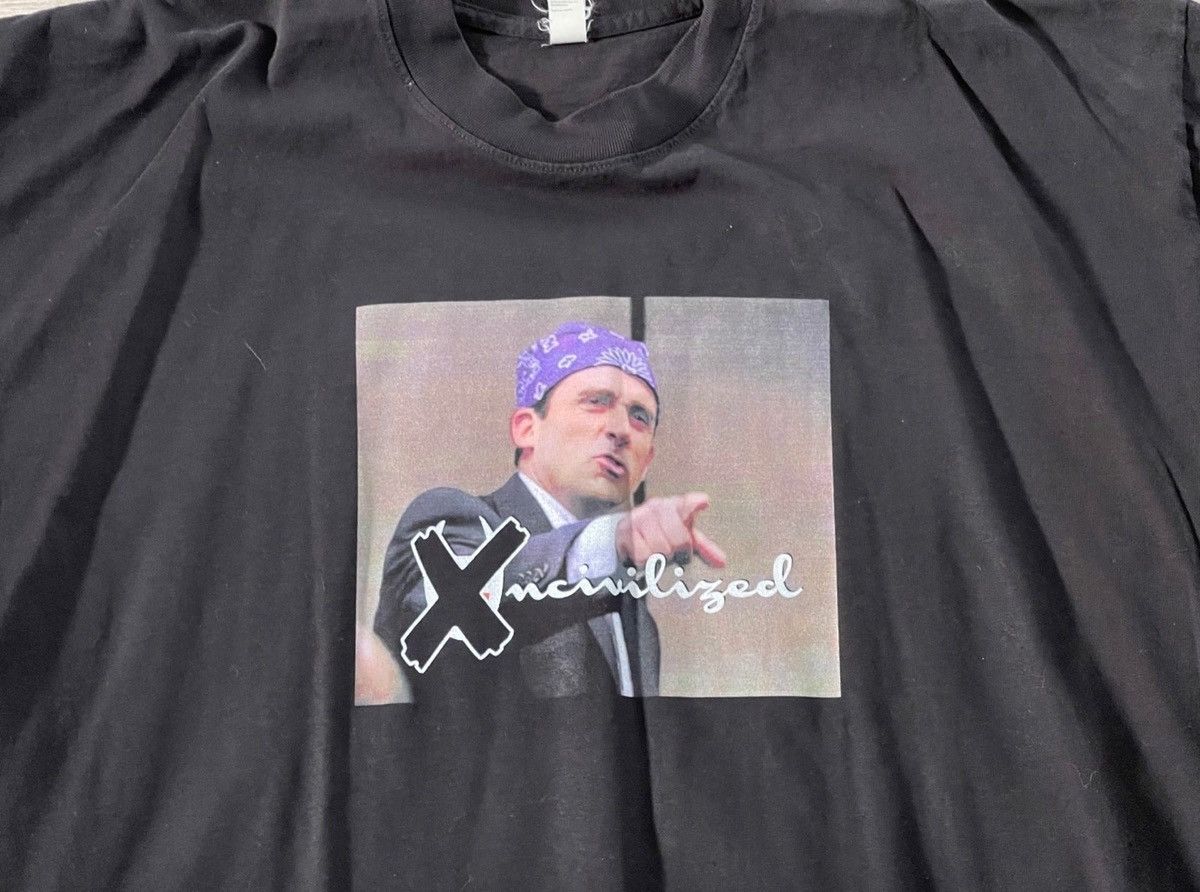 Other Uncivilized The Office Prison Mike Black Tee Size L Large Size US L / EU 52-54 / 3 - 2 Thumbnail
