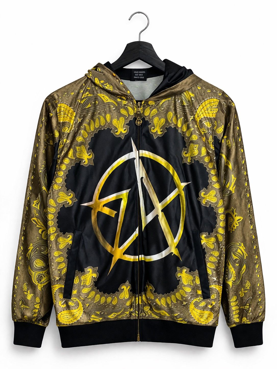 Japanese Brand 24 Karats Gold Diggers Full Print Hoodie Jacket Bandana Gold Size US S / EU 44-46 / 1 - 1 Thumbnail