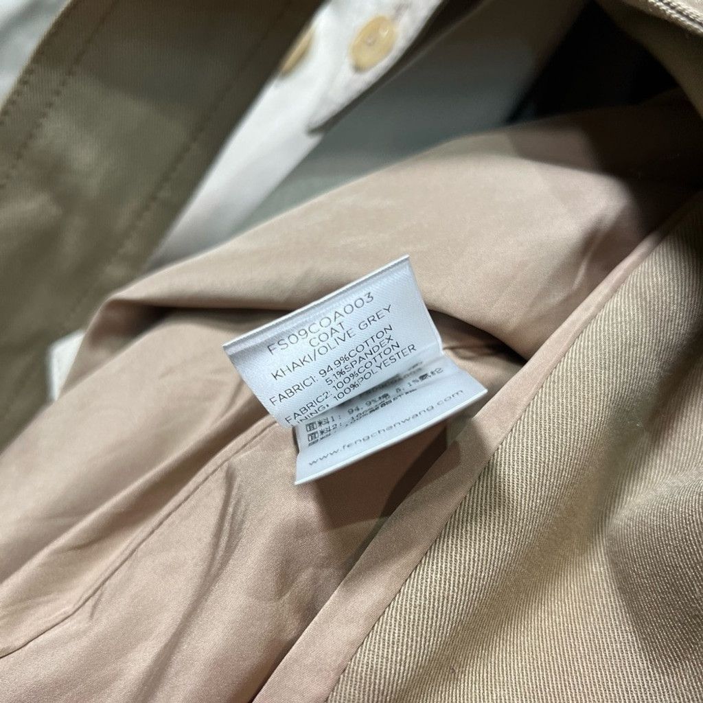 Feng Chen Wang Feng Chen Wang Beige Double Layer Modified Trench Size M Size US M / EU 48-50 / 2 - 4 Thumbnail