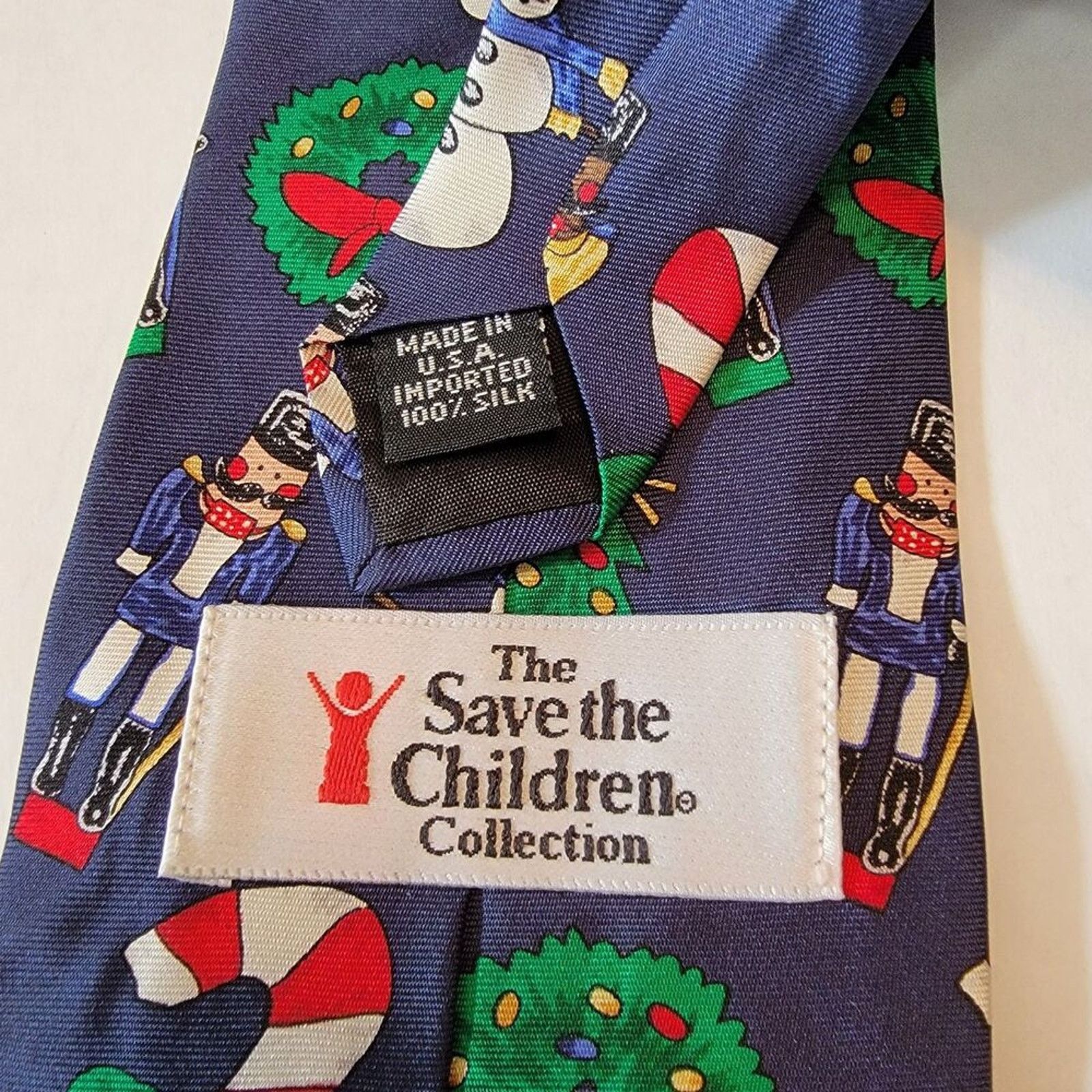 Other Save The Children Christmas Tie "Nutty" & "Christmas Cheer" Size ONE SIZE - 4 Thumbnail