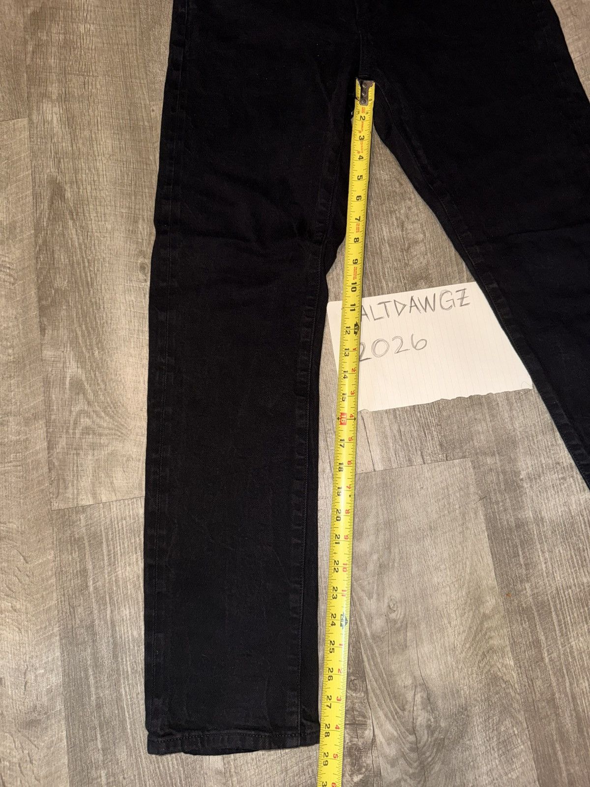 Uniqlo Black Denim Jeans Size US 32 / EU 48 - 5 Thumbnail