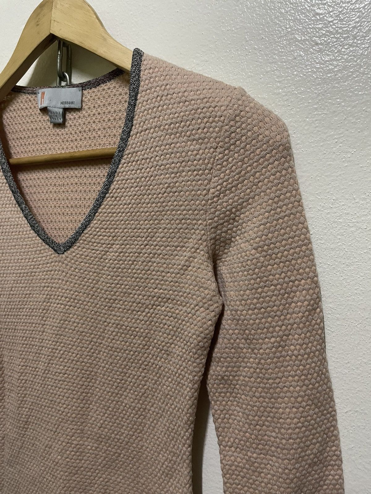 Missoni × Vintage Missoni Long Sleeve V Neck Italy Size XS / US 0-2 / IT 36-38 - 5 Thumbnail