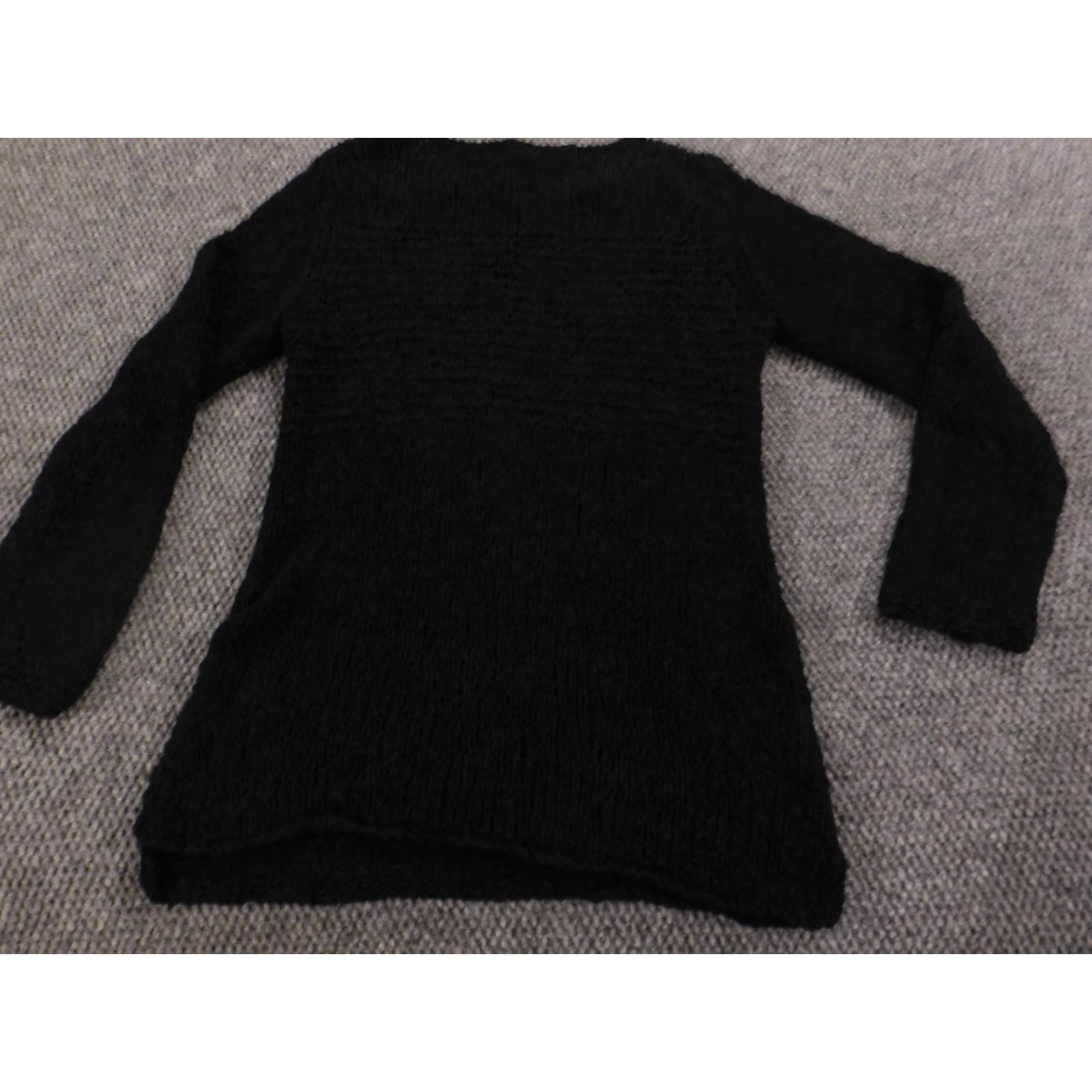 J. Jill J. Jill Sweater Womens Regular Small Black Crew Neck Cable-Knit Pullover Raglan Sleeve Size S / US 4 / IT 40 - 6 Thumbnail