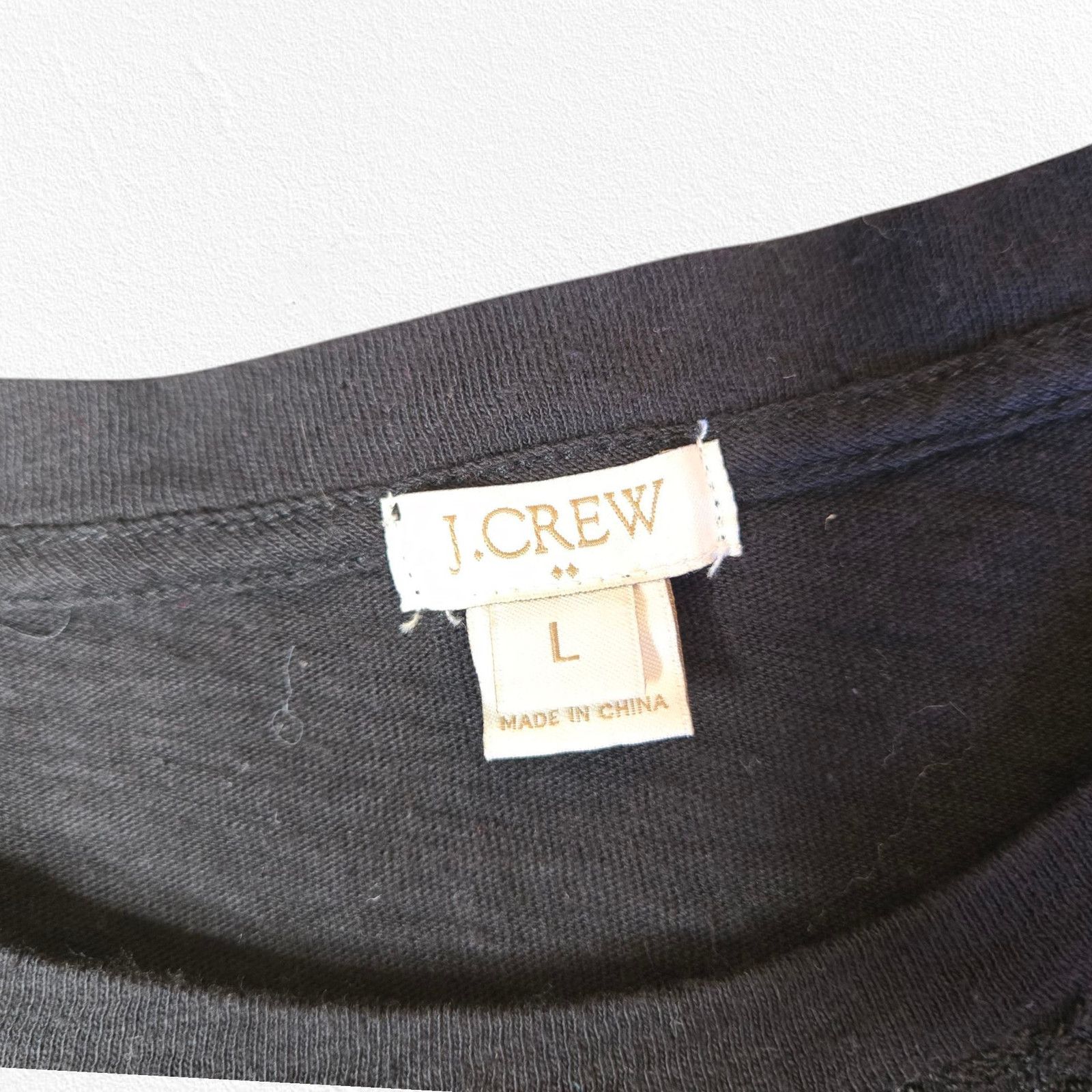 J.Crew J Crew Black Jacquard Crewneck Top Size Large Size L / US 10 / IT 46 - 3 Thumbnail