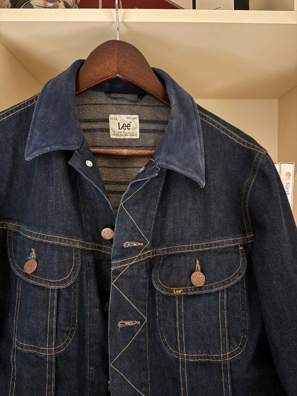 Lee Lee storm Rider 101j M leather suede collar Size US M / EU 48-50 / 2 - 4 Thumbnail