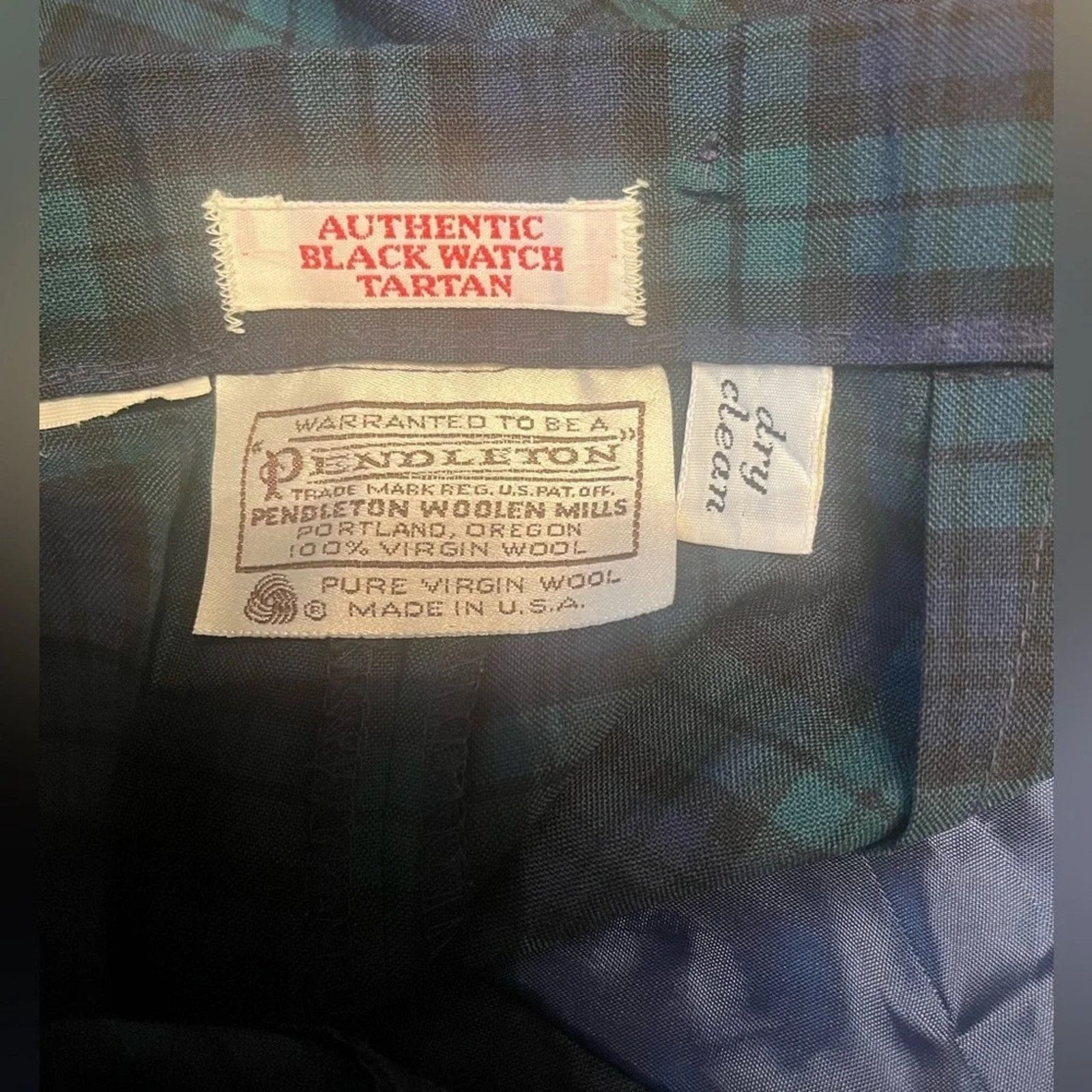 Pendleton Vintage Pendleton Blk Watch Tartan 100% virgin wool pants, M Size 32" / US 10 / IT 46 - 2 Thumbnail