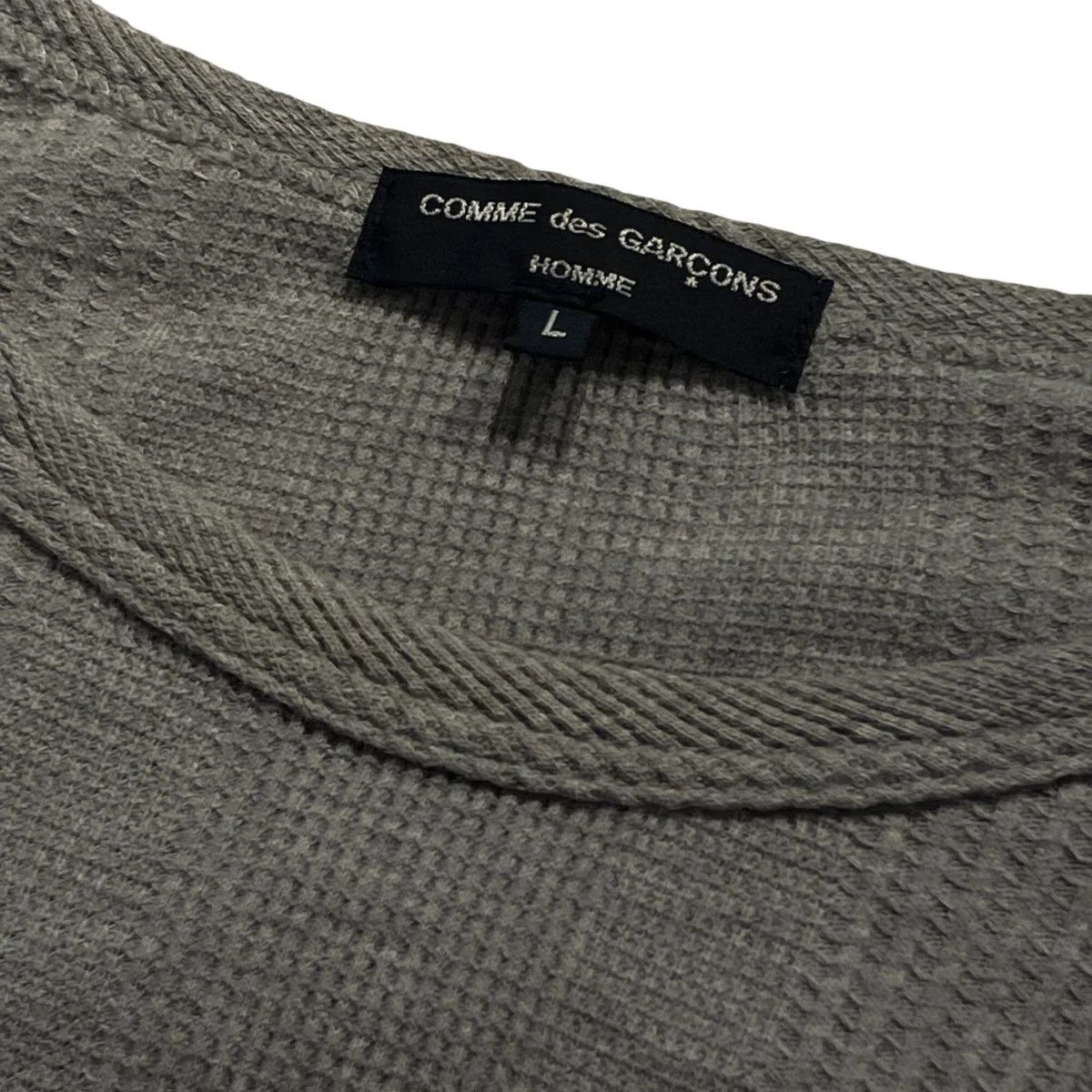 Comme des Garcons Logo Long Sleeve Thermal Tee Size US L / EU 52-54 / 3 - 4 Thumbnail