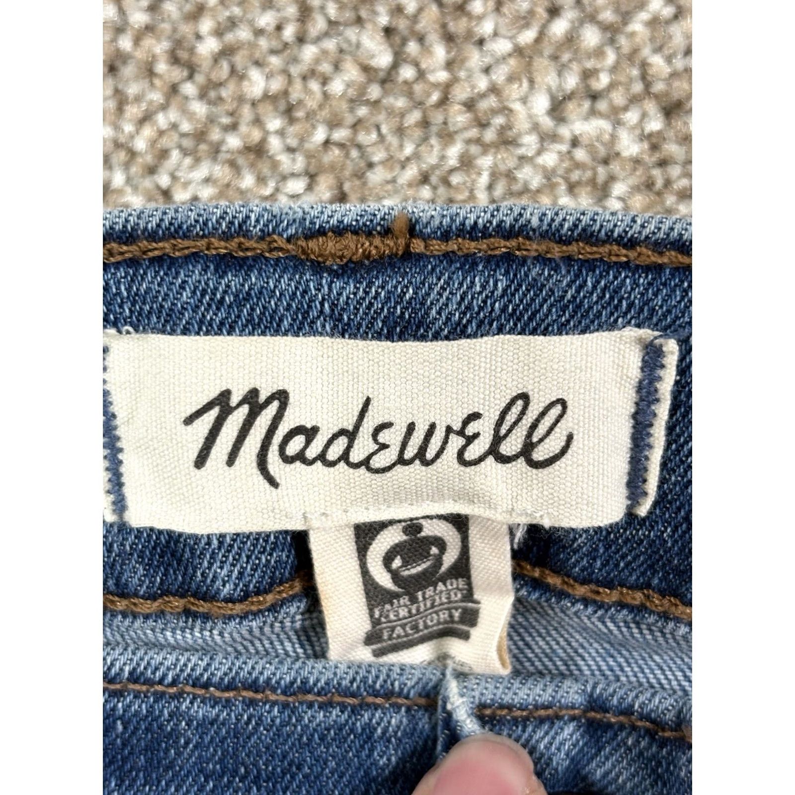 Madewell Madewell 10" High Rise Skinny Stretch Jeans Womens Size 34P Blue Button Close Jeans Skinny Women Size 24" / US 00 / IT 34 - 5 Thumbnail