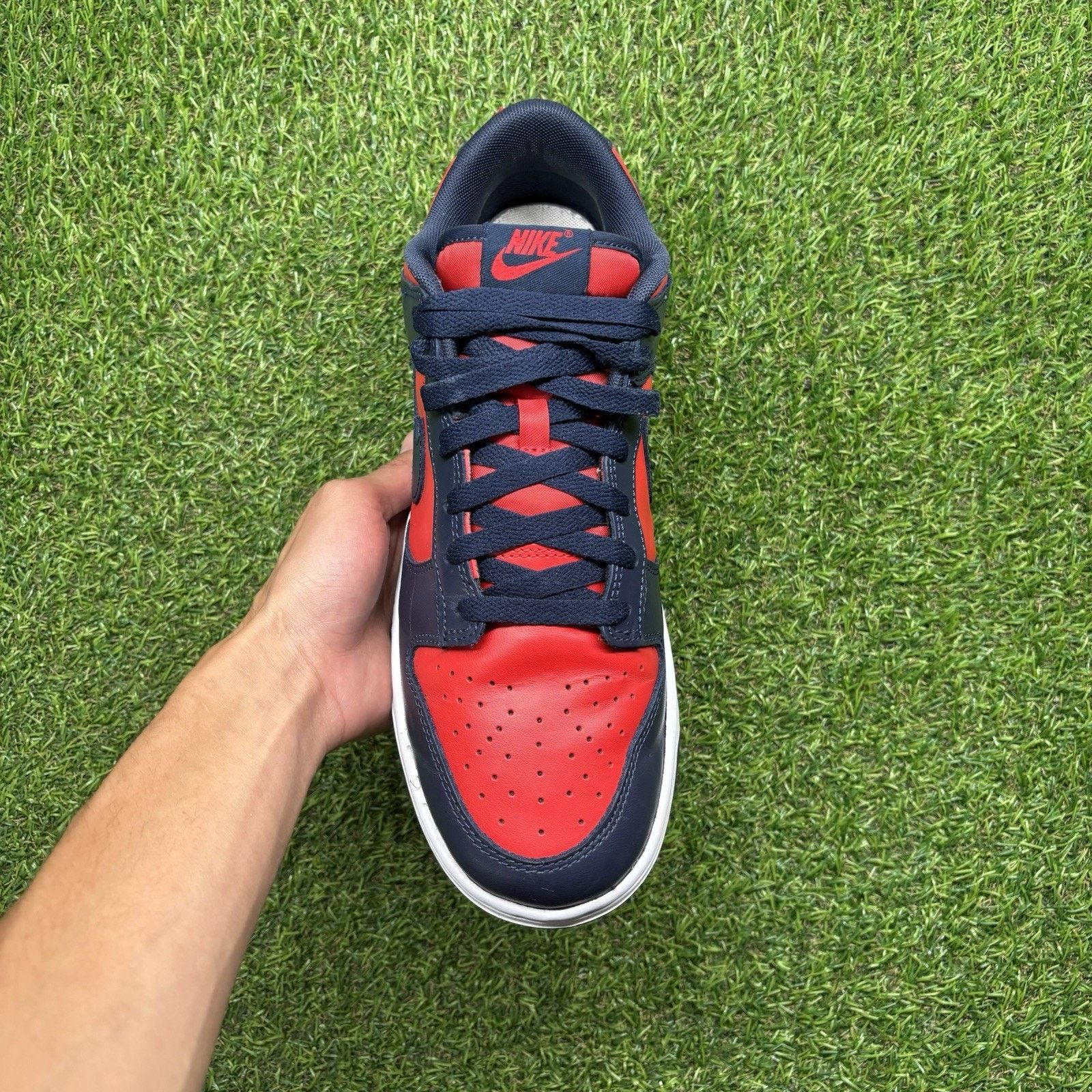Nike Size 11 - Nike Dunk Retro 2024 Low Navy Red |GOOD CONDITION! Size US 11 / EU 44 - 6 Thumbnail