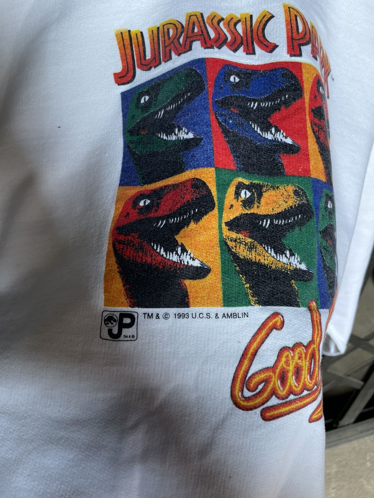 Universal Studios × Vintage Vintage Boxy Jurassic Park LSD Good Stuff Sweatshirt 1993 Size US M / EU 48-50 / 2 - 8 Thumbnail
