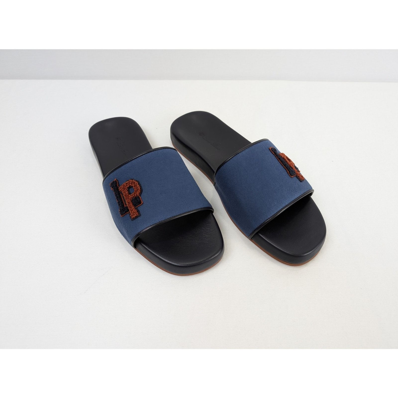 Loro Piana o1rshd1 Sea-Slide LP College Walk New York Dy in Blue/Black Size US 12 / EU 45 - 7 Thumbnail