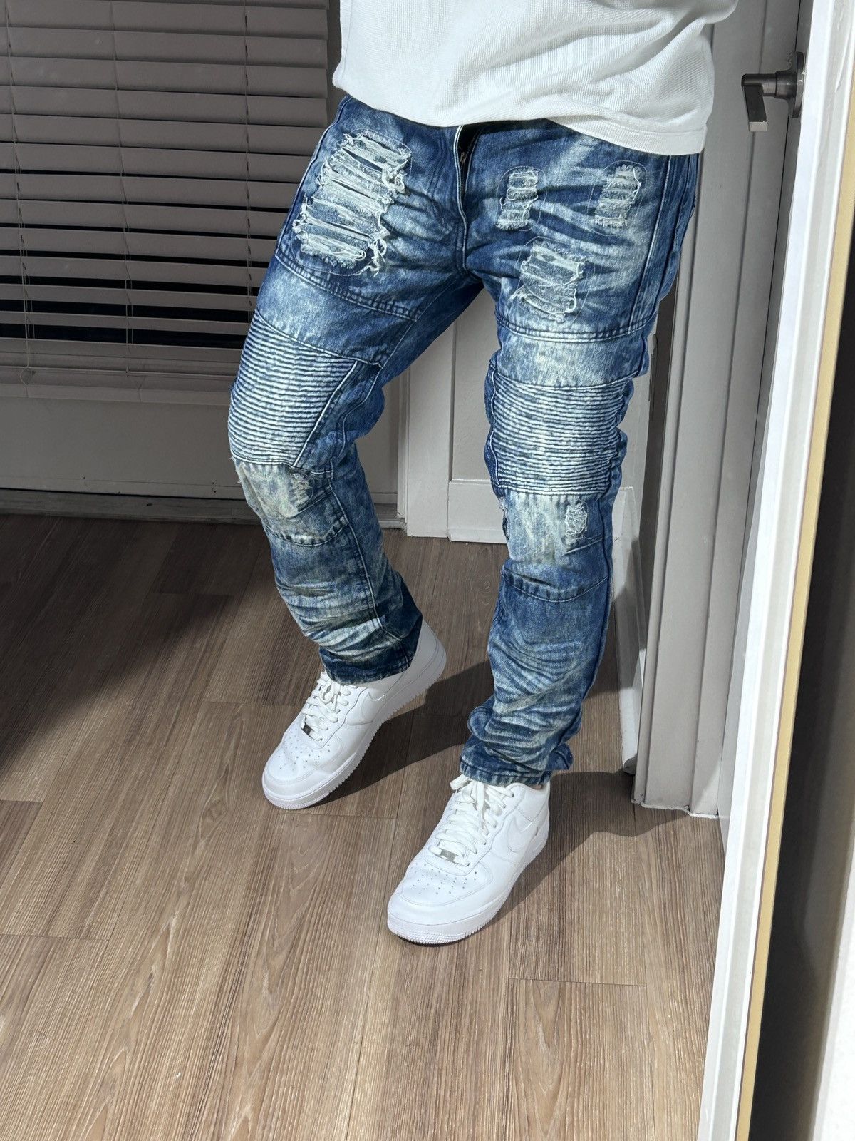 Affliction × Japanese Brand × Vintage Crazy Y2K 1738 Dynasty Affliction style crosses grunge jeans Size US 34 / EU 50 - 4 Thumbnail