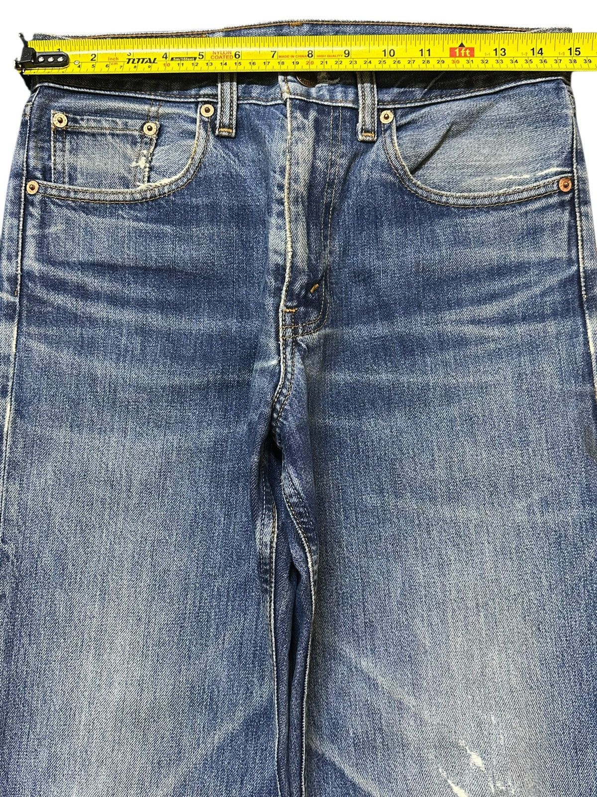 Levi's Vintage 90s Levis 508 Blue Faded Wash Distress Baggy Jeans Size US 30 / EU 46 - 12 Thumbnail
